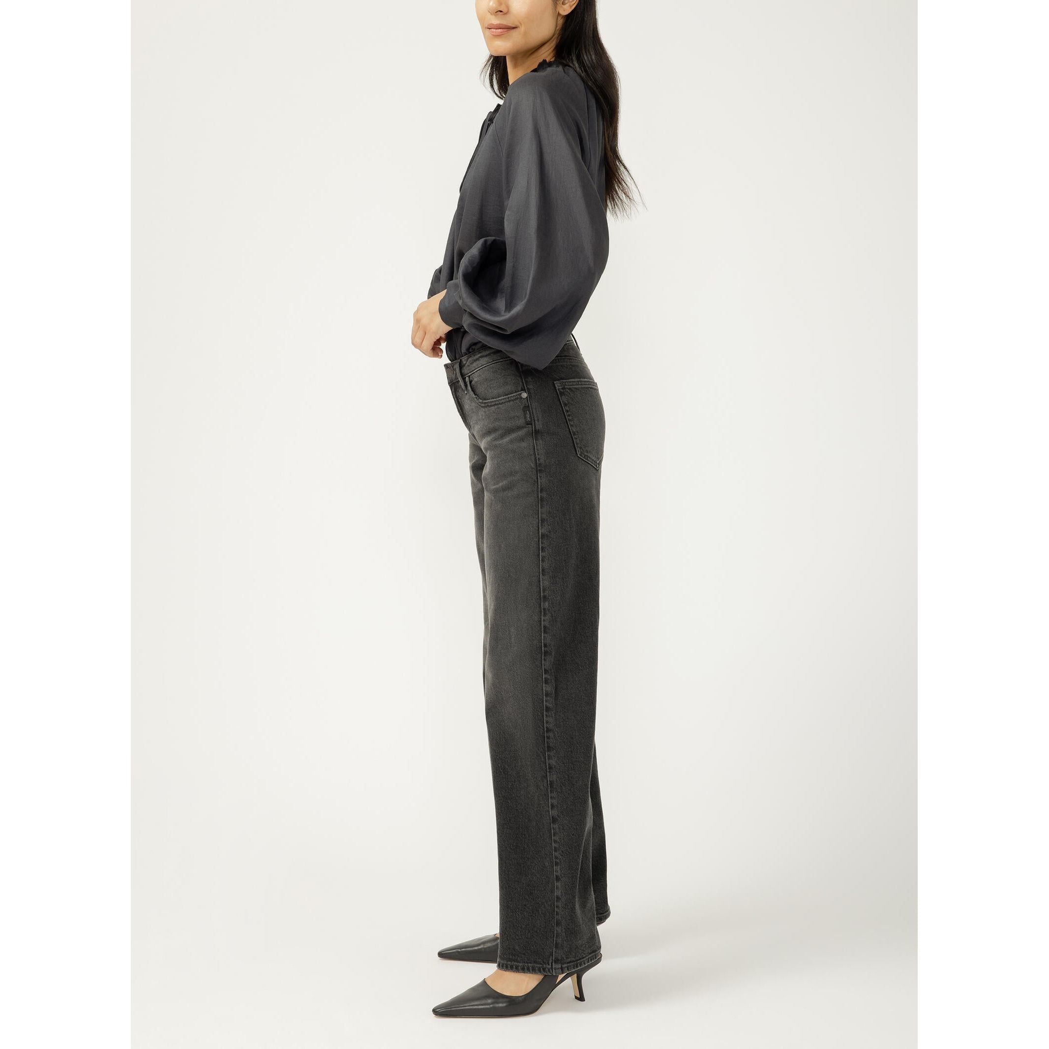 Silver - Loose & Low Rise Straight Leg in L26412ADB551