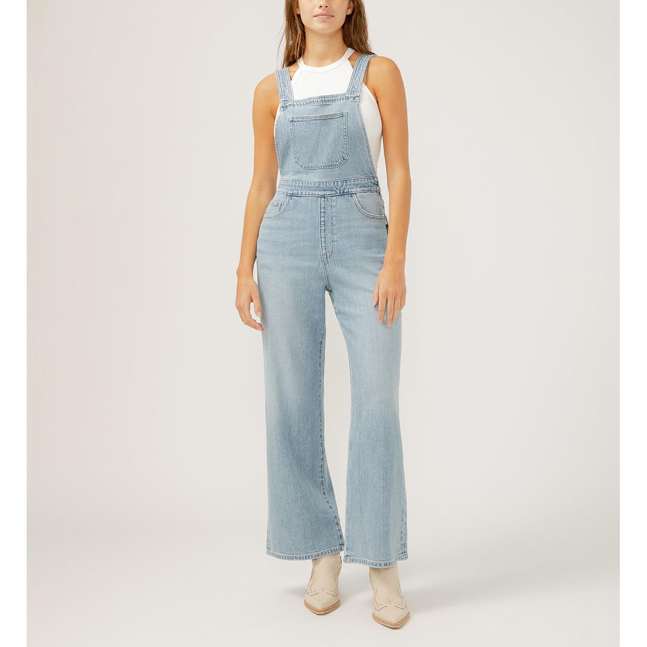 Silver Jeans - Wide Leg Overall Jeans