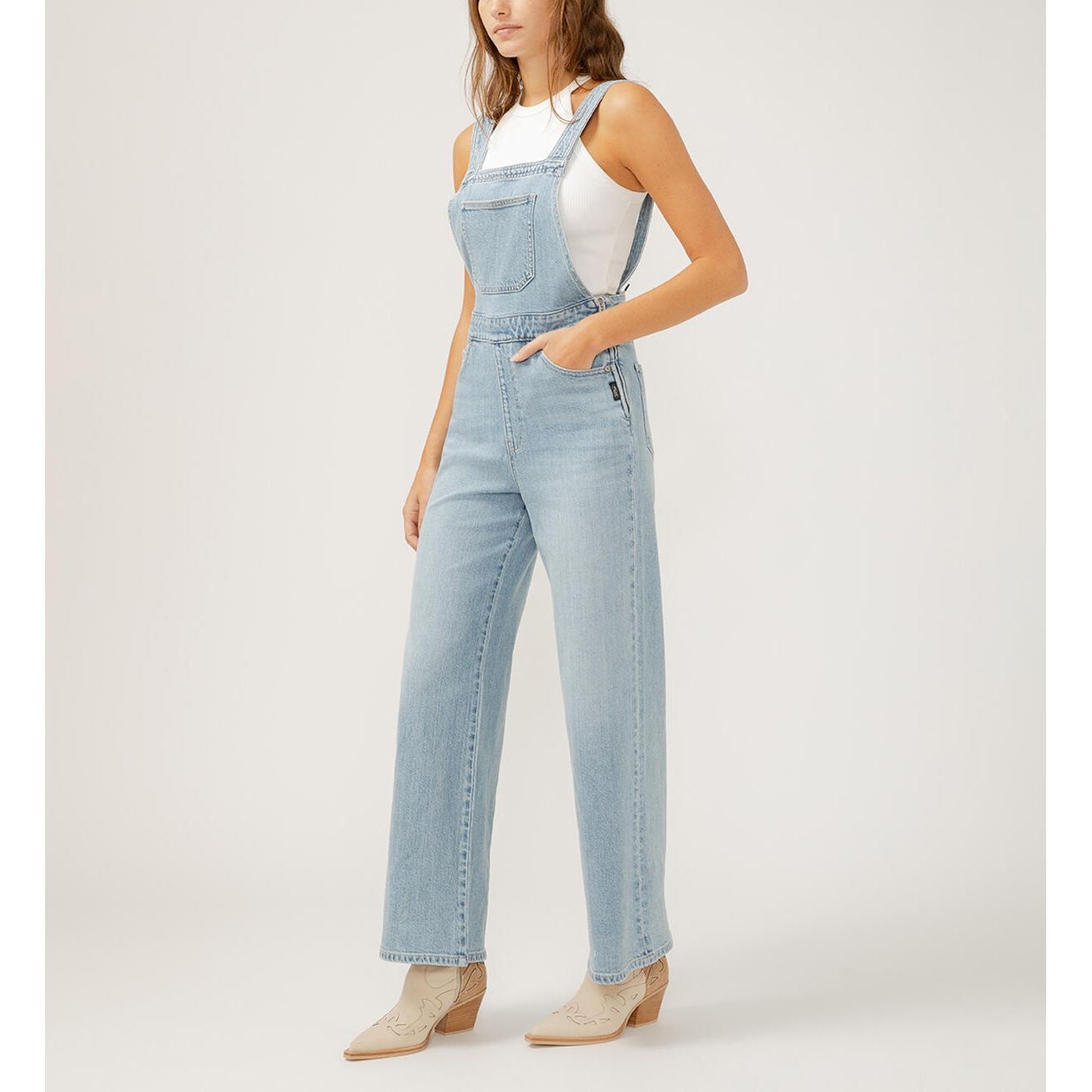 Silver Jeans - Wide Leg Overall Jeans