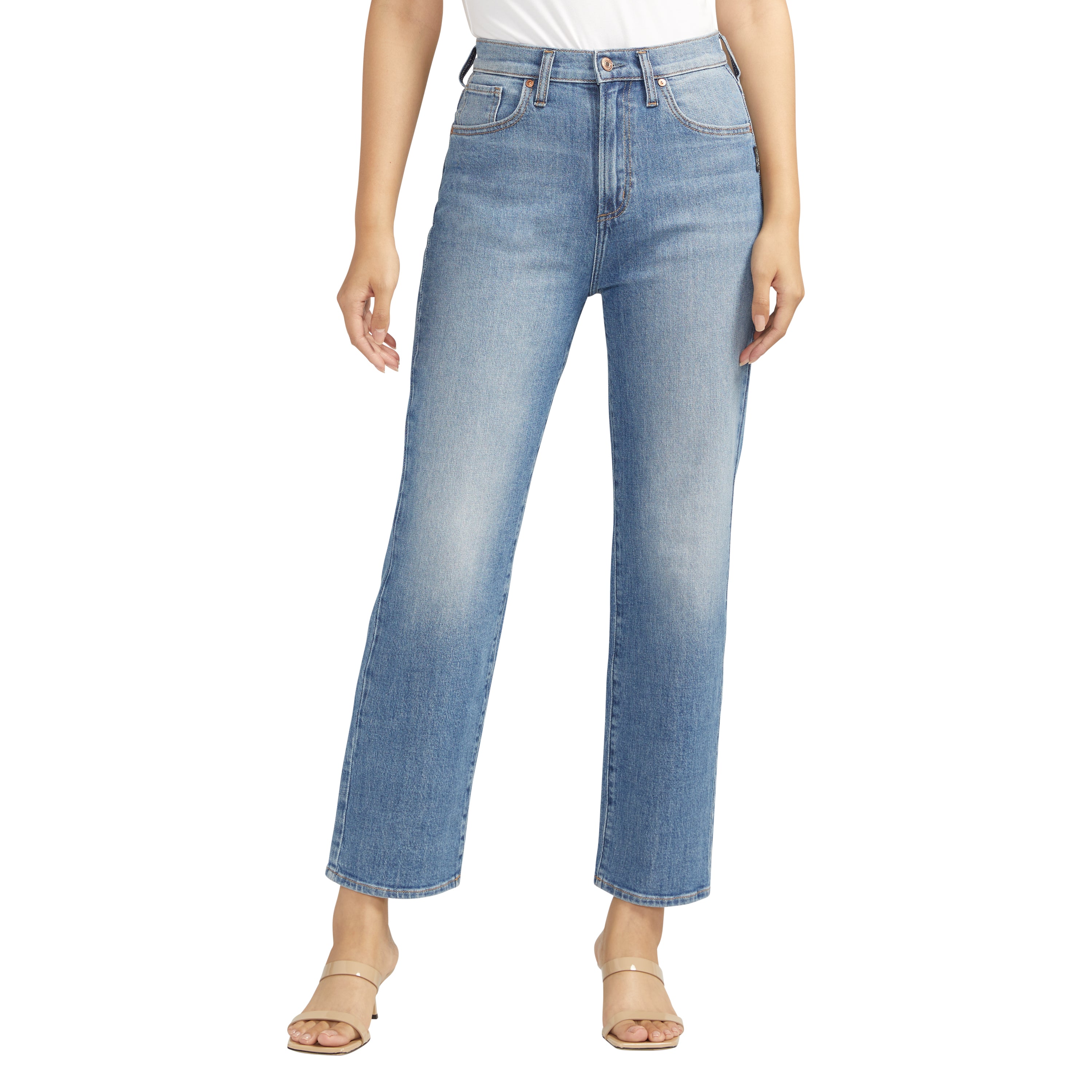 Silver Jeans - Highly Desirable High Rise Straight Leg Jeans in L28411ACS264