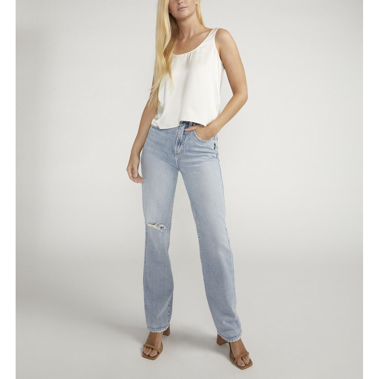 Silver Jeans - Highly Desirable High Rise Straight Leg Jeans in L28411RCS270