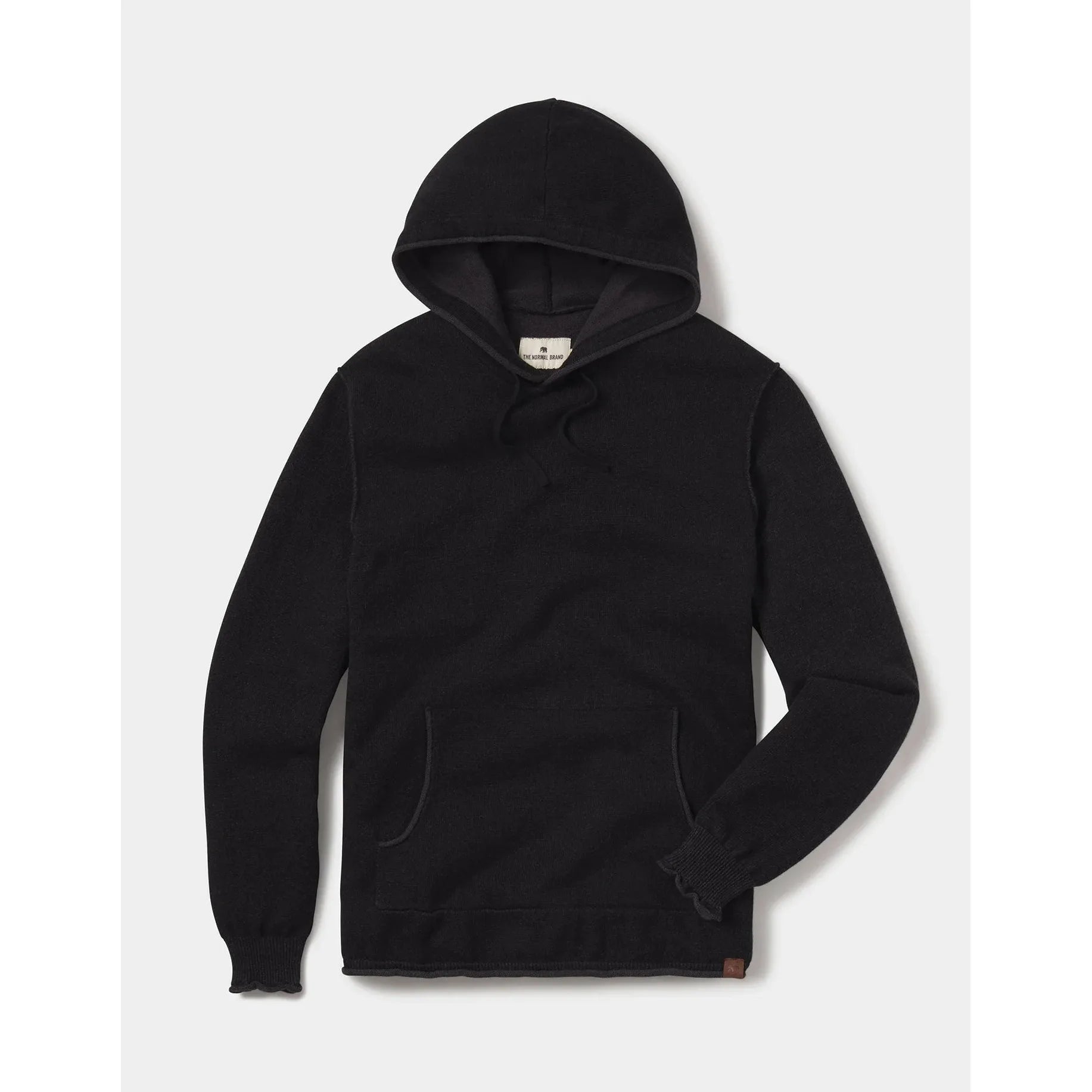 Normal Brand - Jimmy Sweater Hoodie in Black