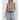 Sage The Label - Giddy Up Mock Neck Mesh Long Sleeve in Brown Multi
