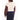 Sage The Label - Sweet Rose Jaquard Zip Sweater in Ivory/Navy  Multi