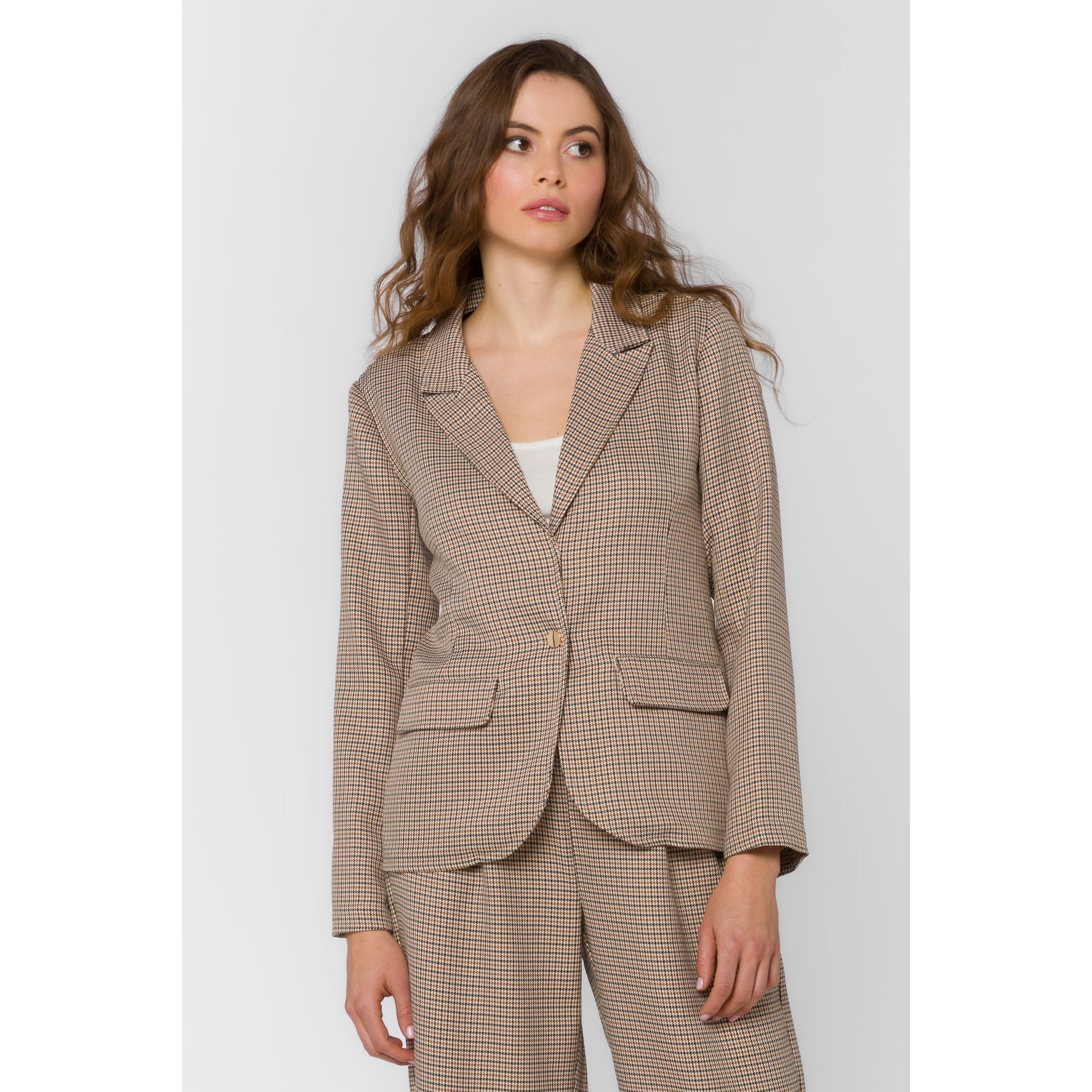 Velvet Heart - Jazzy Houndstooth Blazer