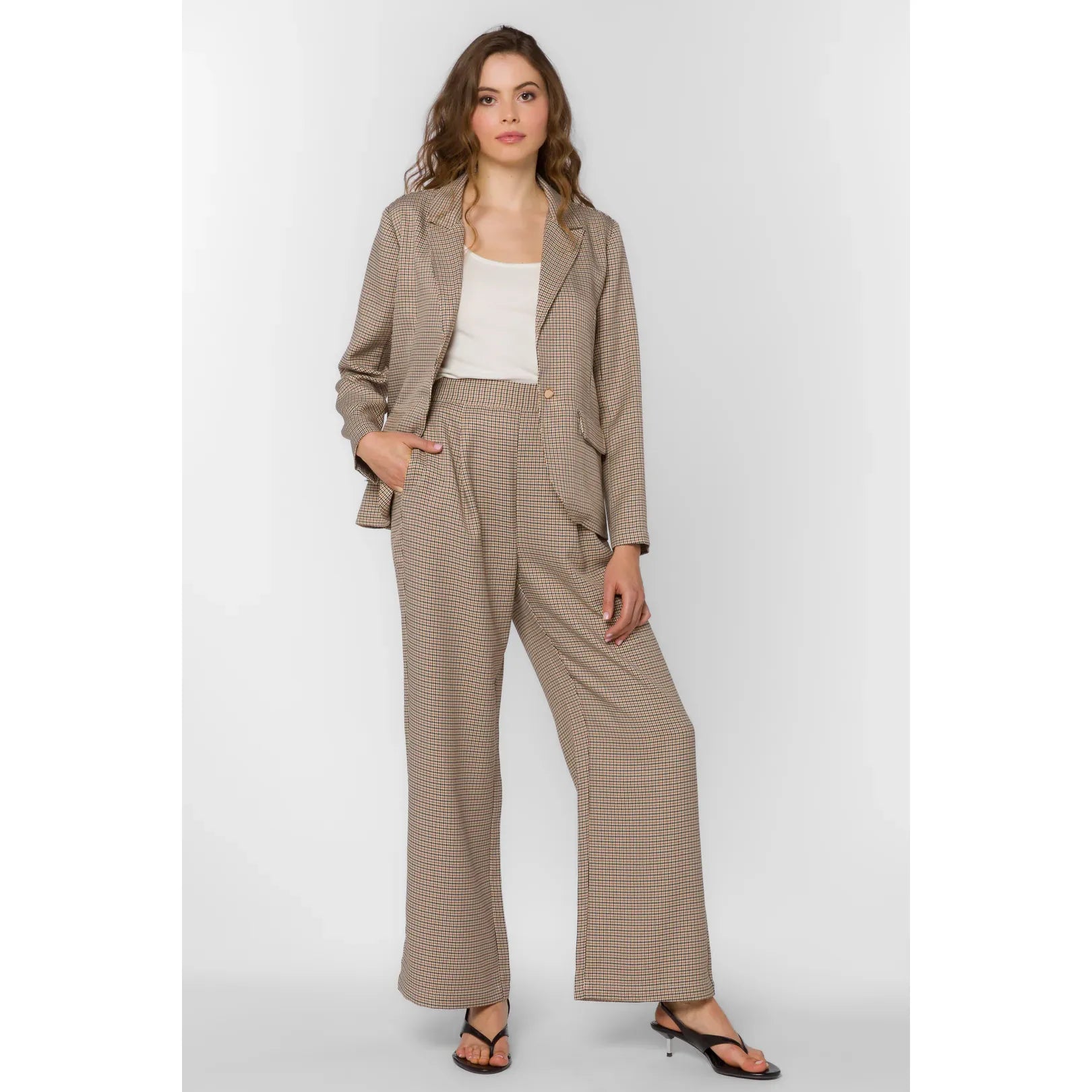 Velvet Heart - Jazzy Houndstooth Blazer