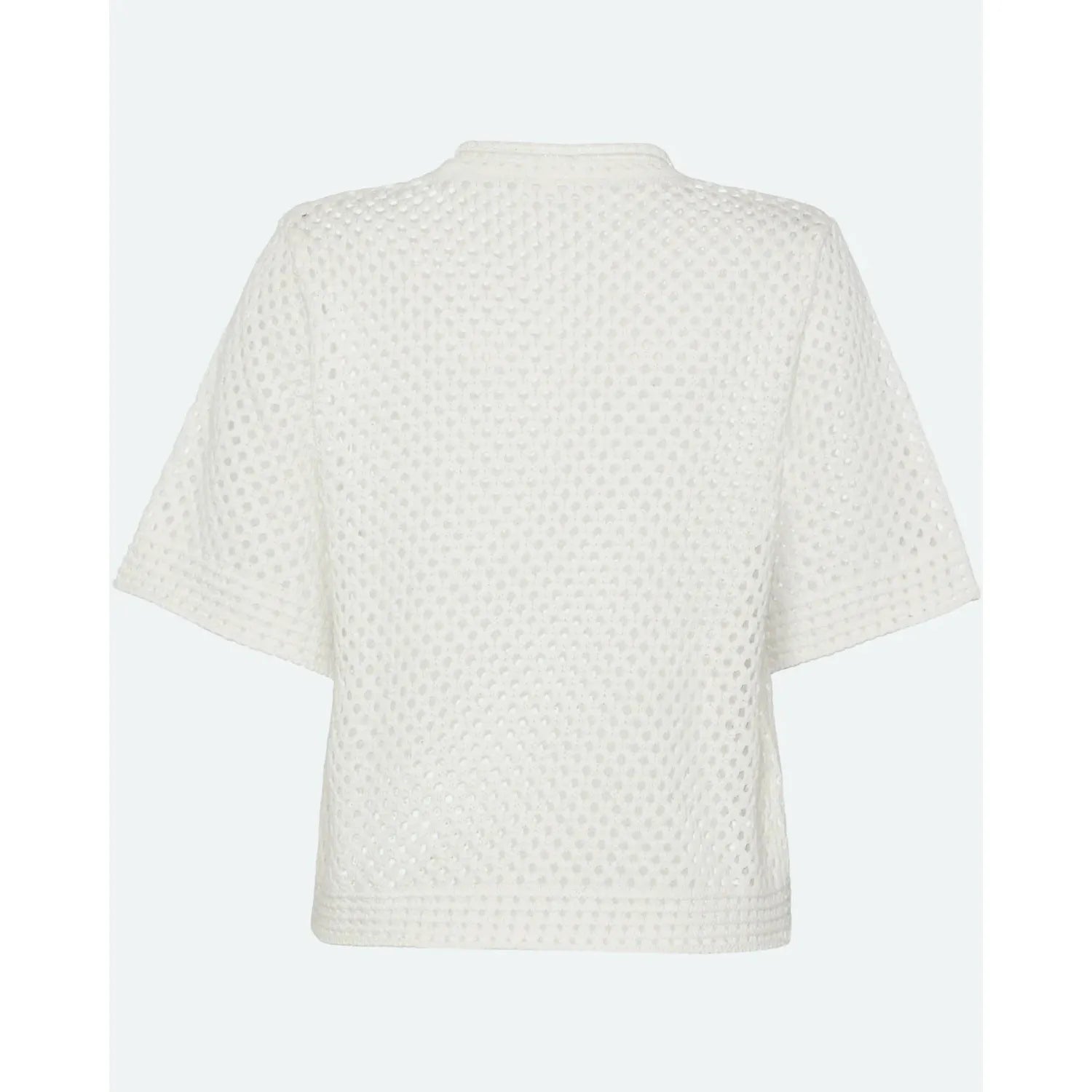 Minimum - Lily Knit T-Shirt in Coco Milk