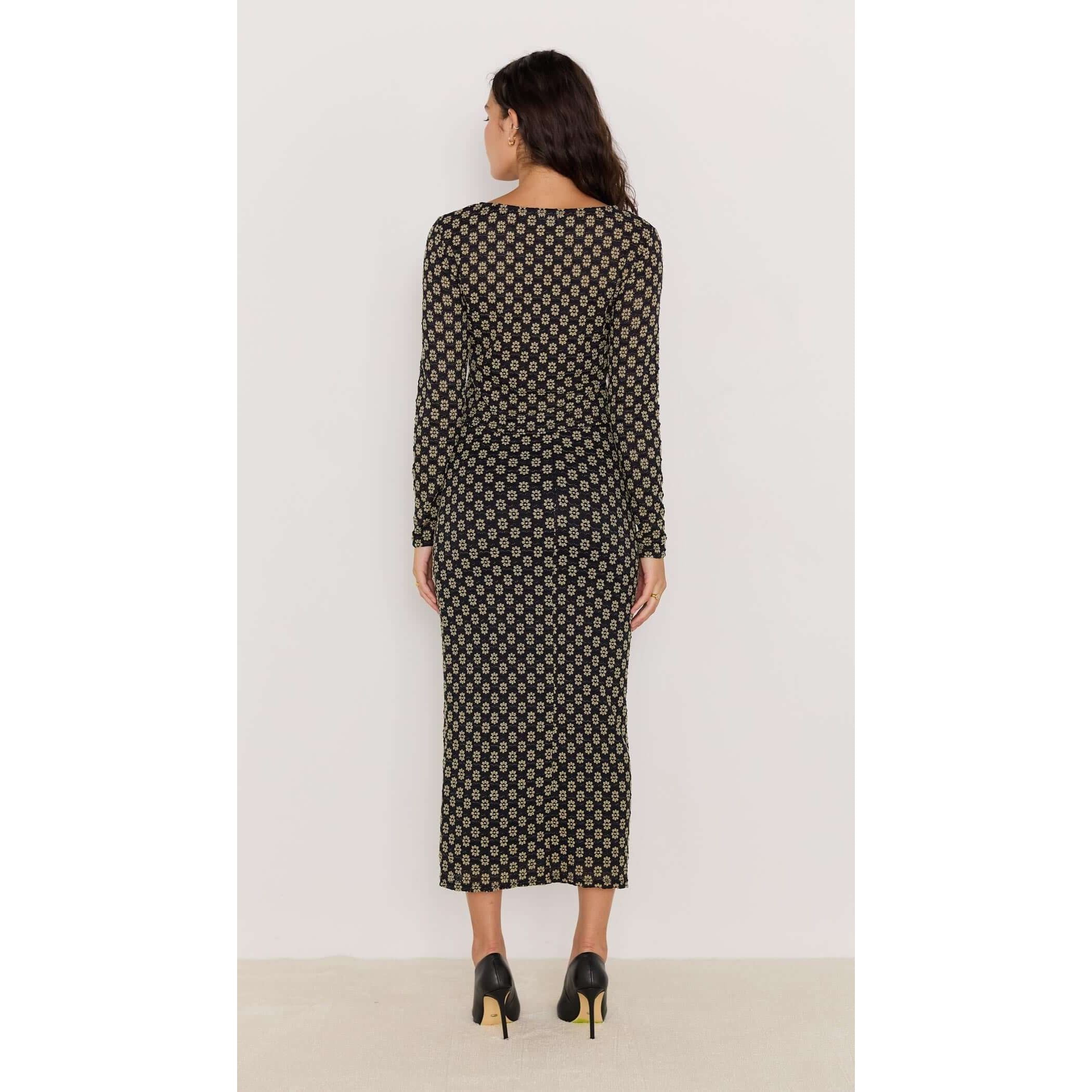 Mink Pink - Luca Stretch Lace Skirt in Black/Cream