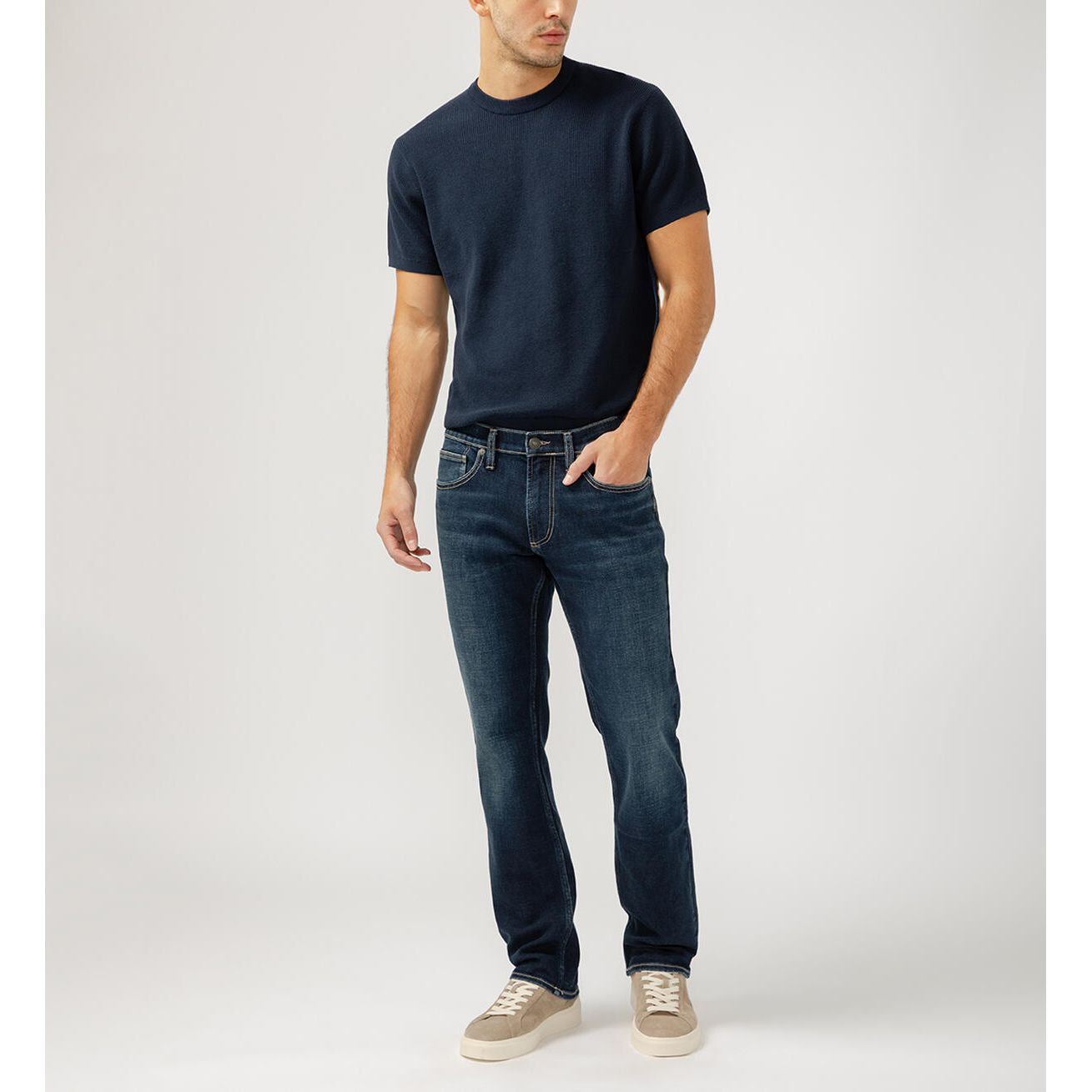 Silver Jeans - Allan Slim Fit Straight Leg Jeans in M12401BTV435