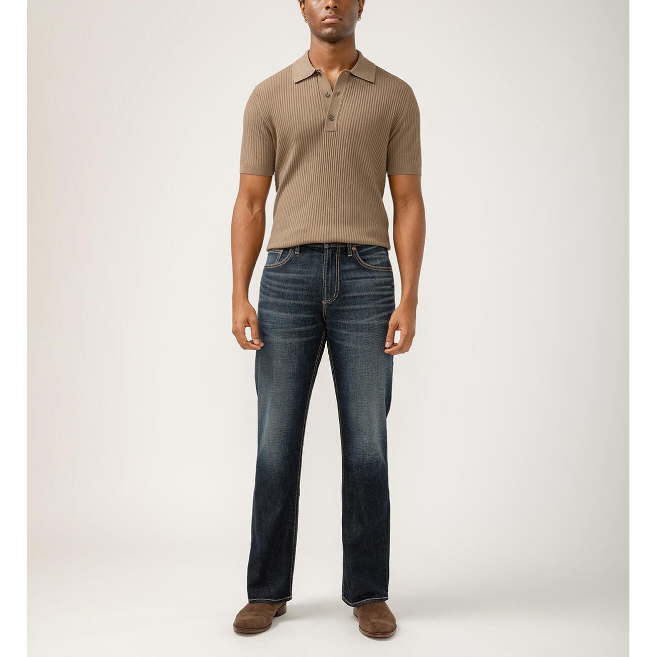 Silver Jeans - Zac Relaxed Fit Straight Leg Luxe Heritage Jeans in M42411EFS412