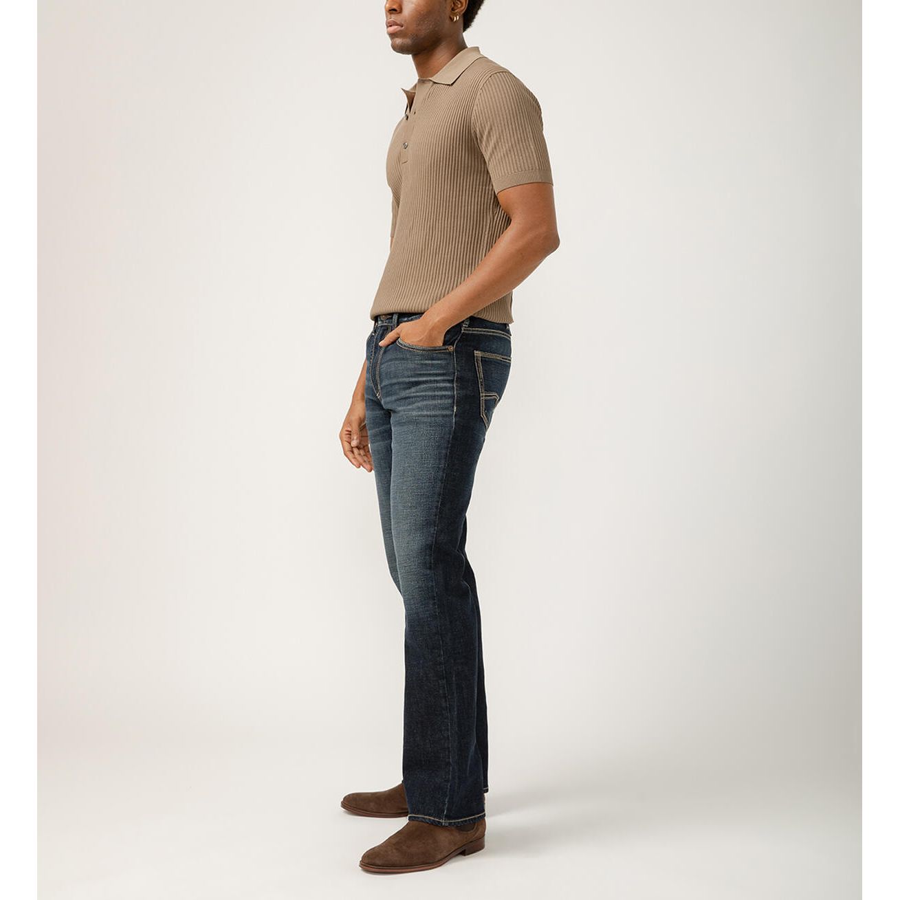 Silver Jeans - Zac Relaxed Fit Straight Leg Luxe Heritage Jeans in M42411EFS412