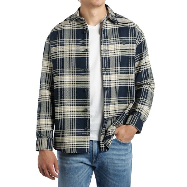 Guess - Guess Flannel Check Shirt  Bluette Check