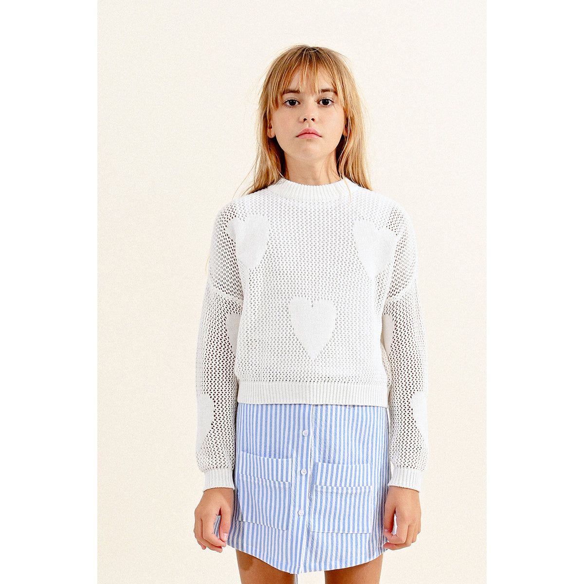 Molly Bracken - Knitted Sweater in Ecru