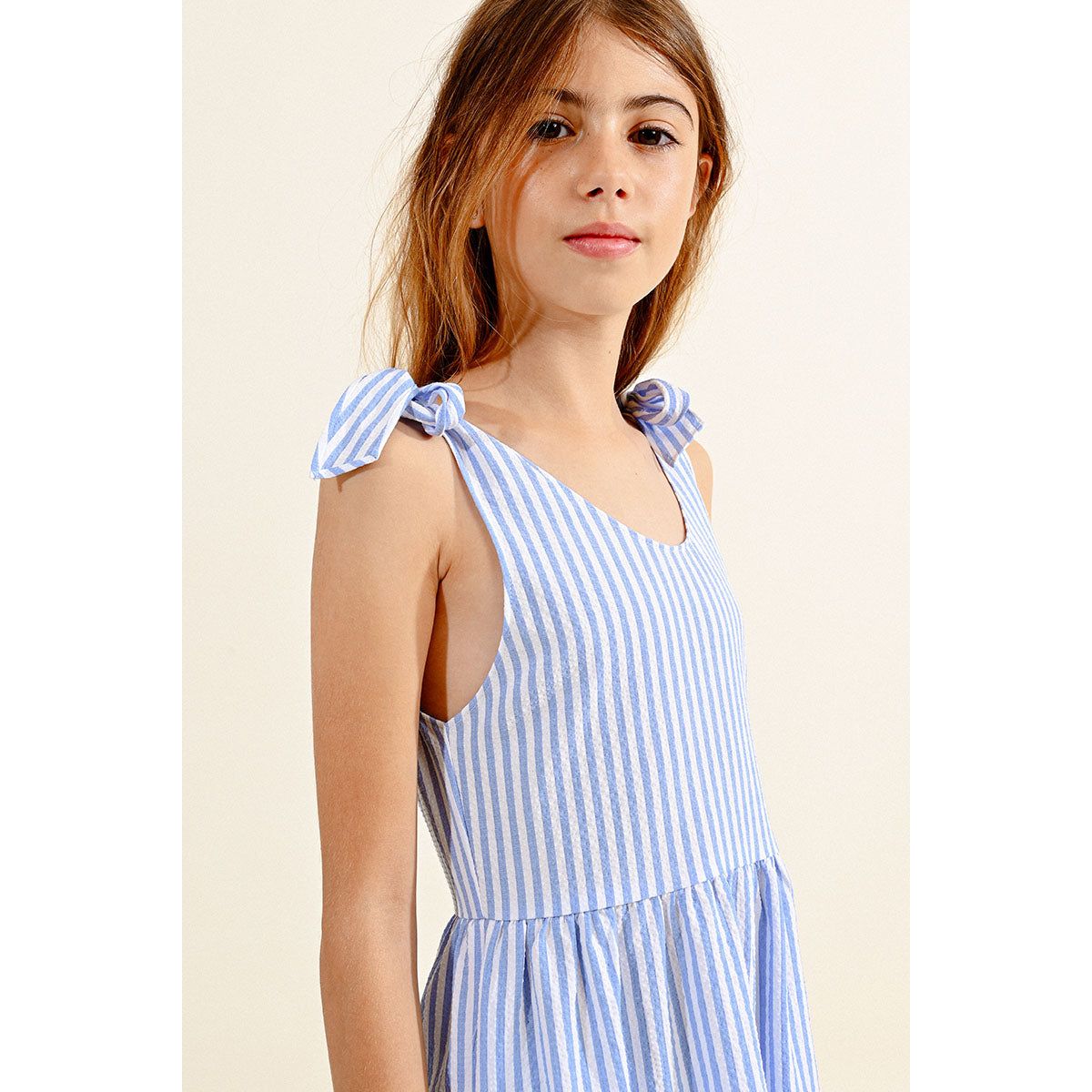 Molly Bracken - Dress in Blue Stripe