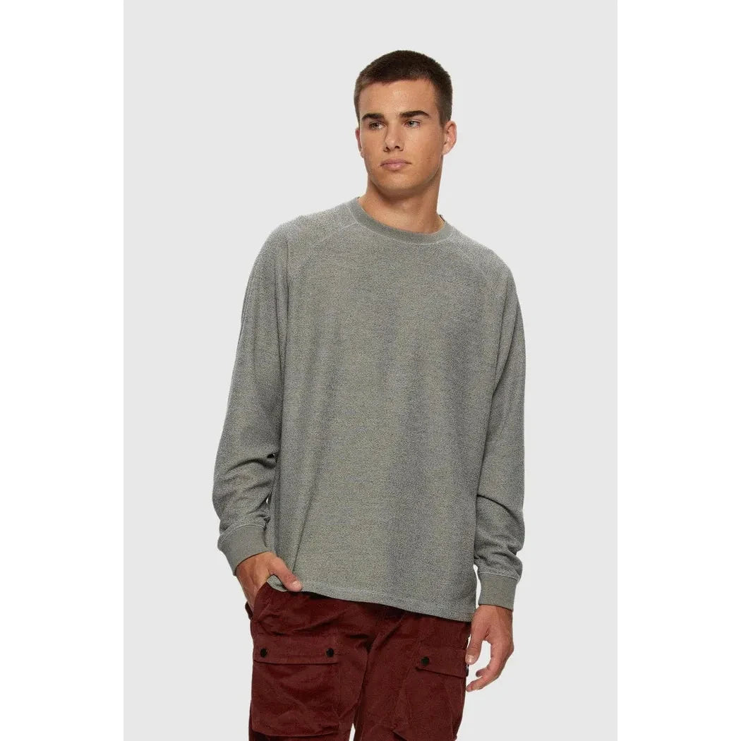 Kuwalla Tee - Marled Thermal in Heather Grey