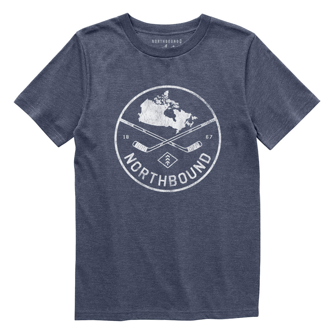 Northbound Kids - Hockey Division T-Shirt in Navy Heather
