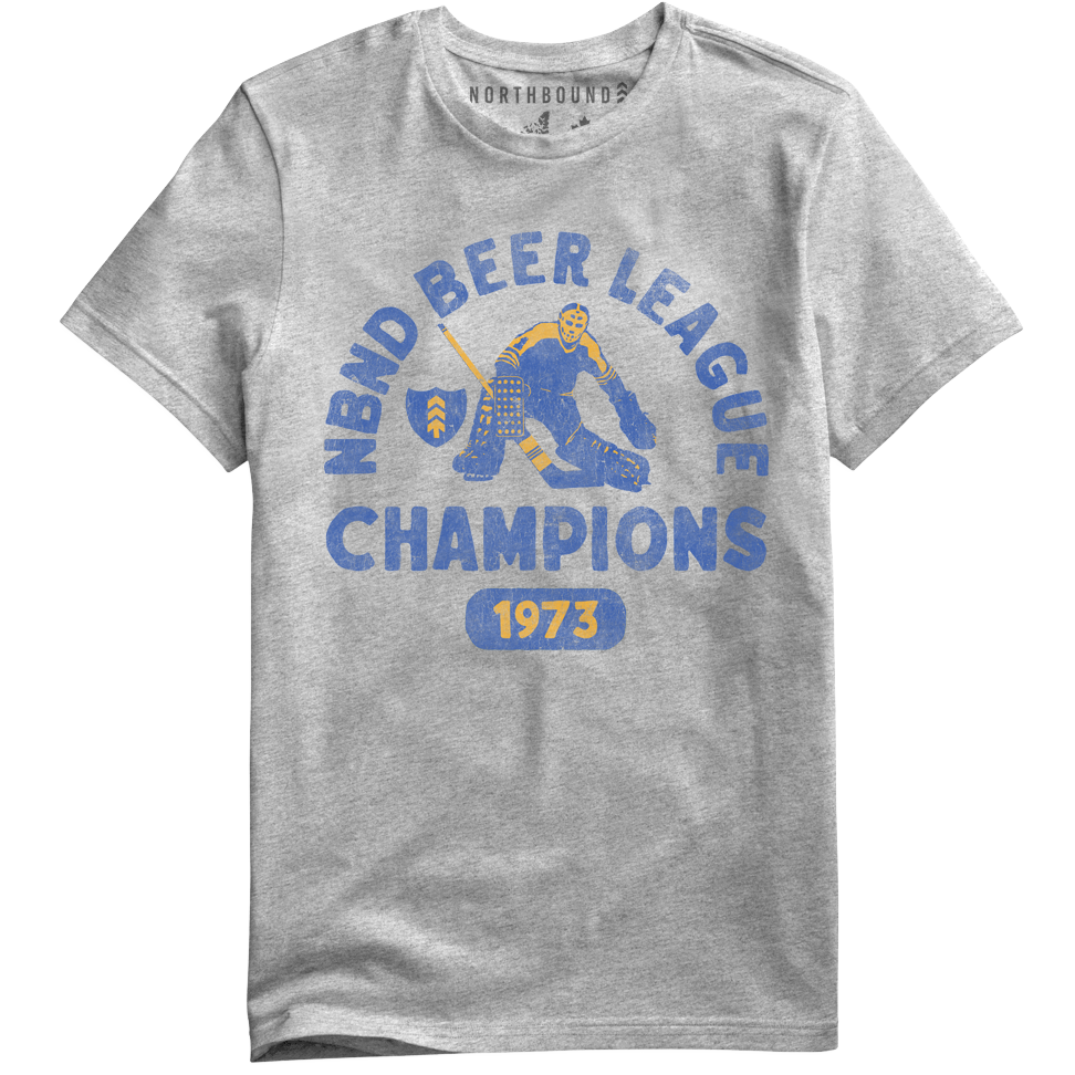 Northbound - Beery League T Shirt in Grey Heather