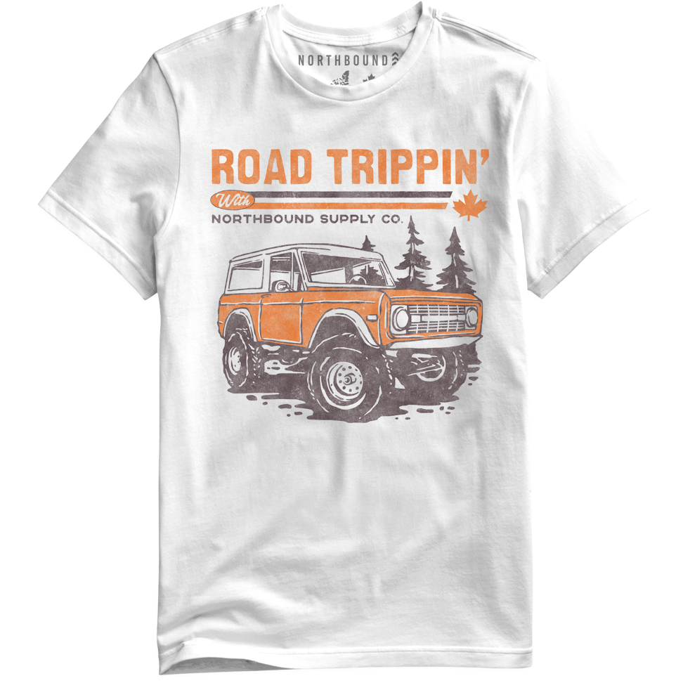 Northbound - Road Trippin T Shirt in White