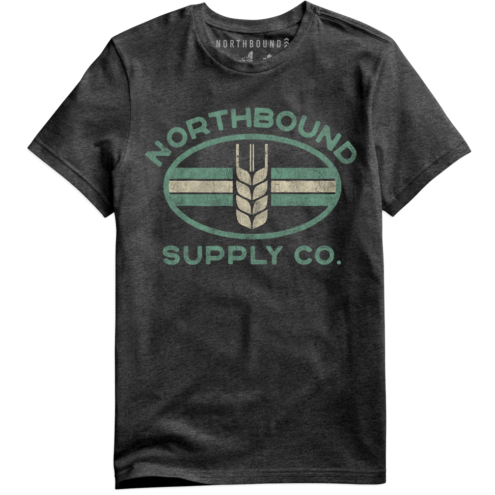 Northbound - Prairie T Shirt in Charcoal