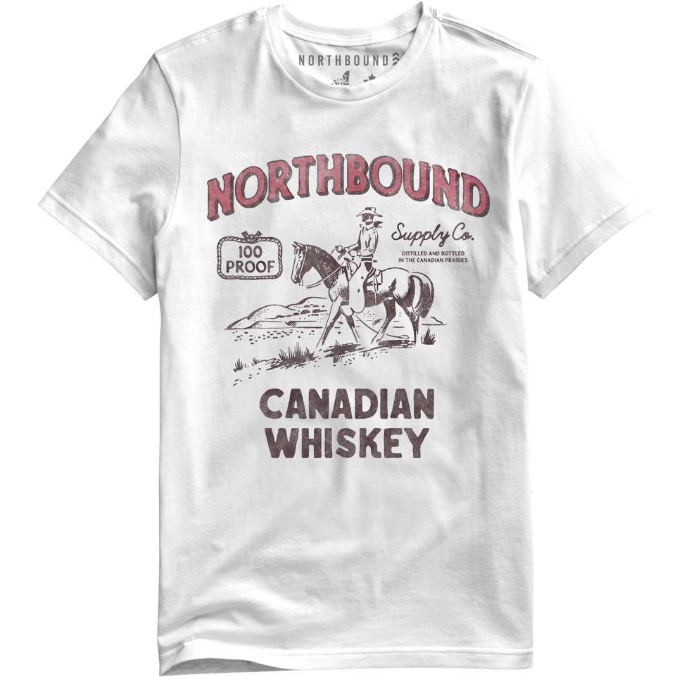 Northbound - Canadian Whiskey T Shirt in White