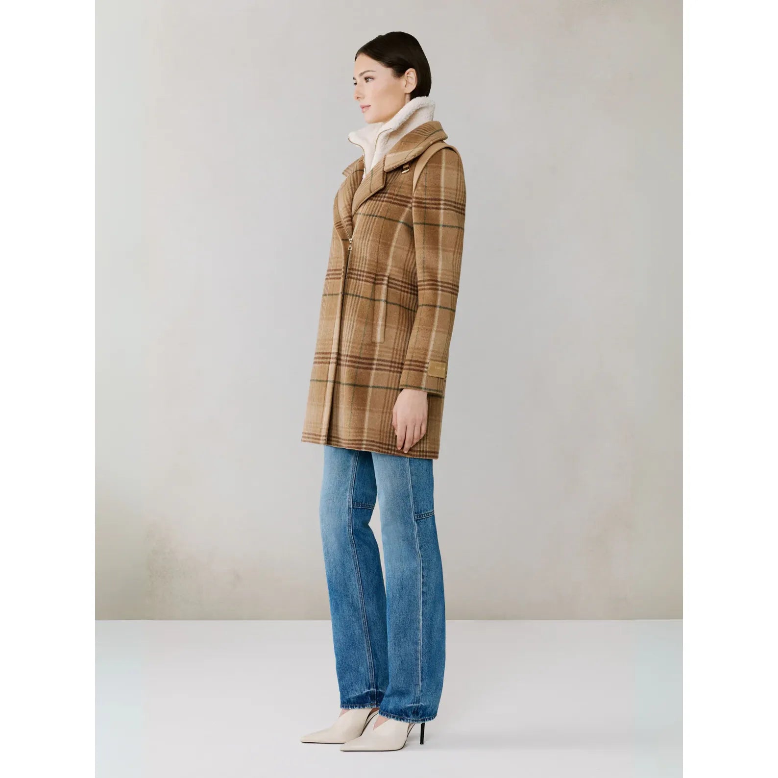Soia & Kyo - Kiana Coat in Teak Plaid