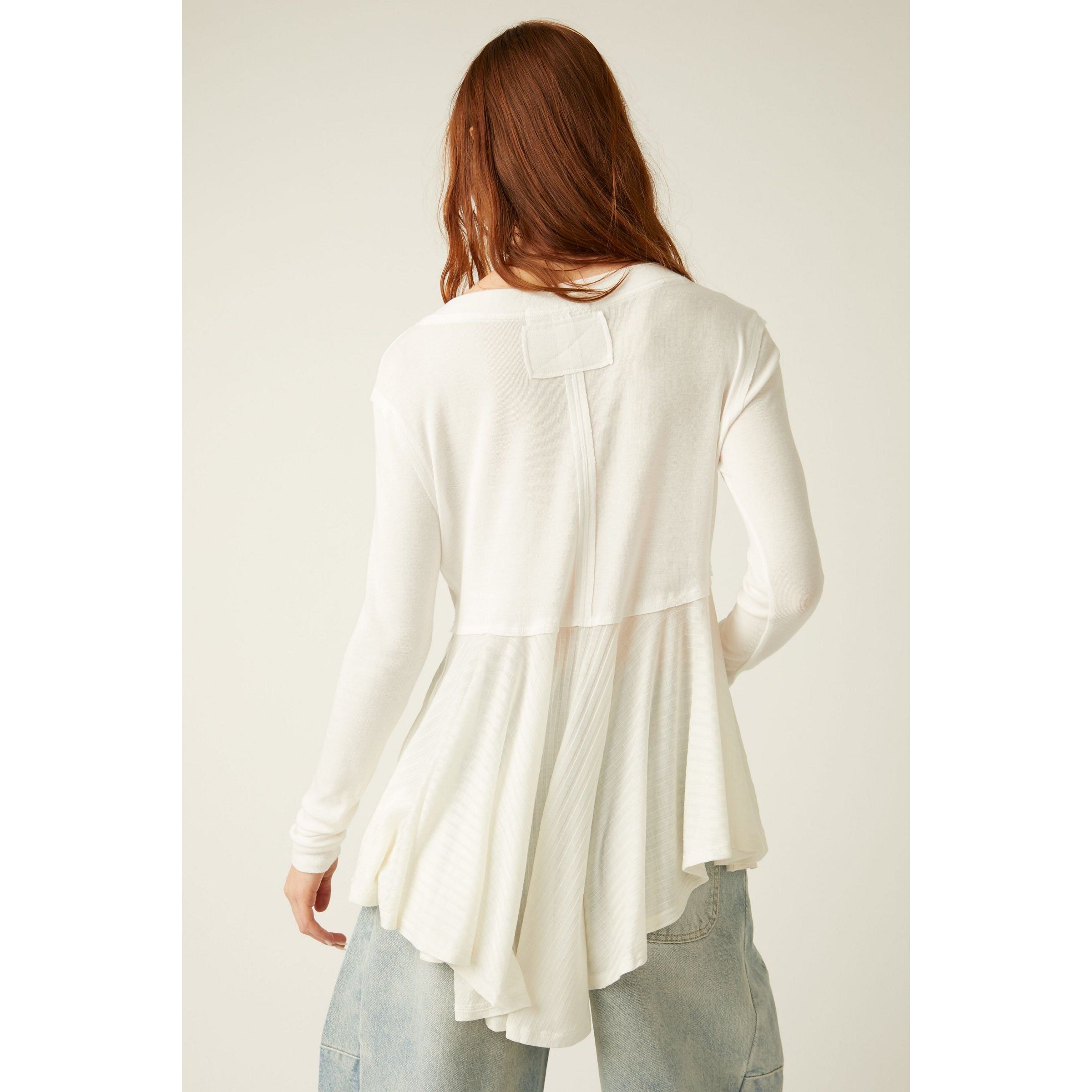 Free People - We The Free Clover Babydoll Top in Ivory
