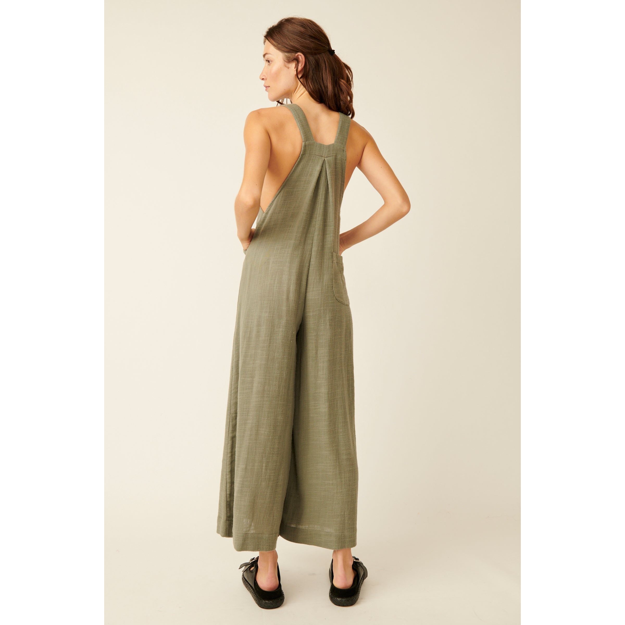 Free People - Sundrenched Overall in Dried Basil