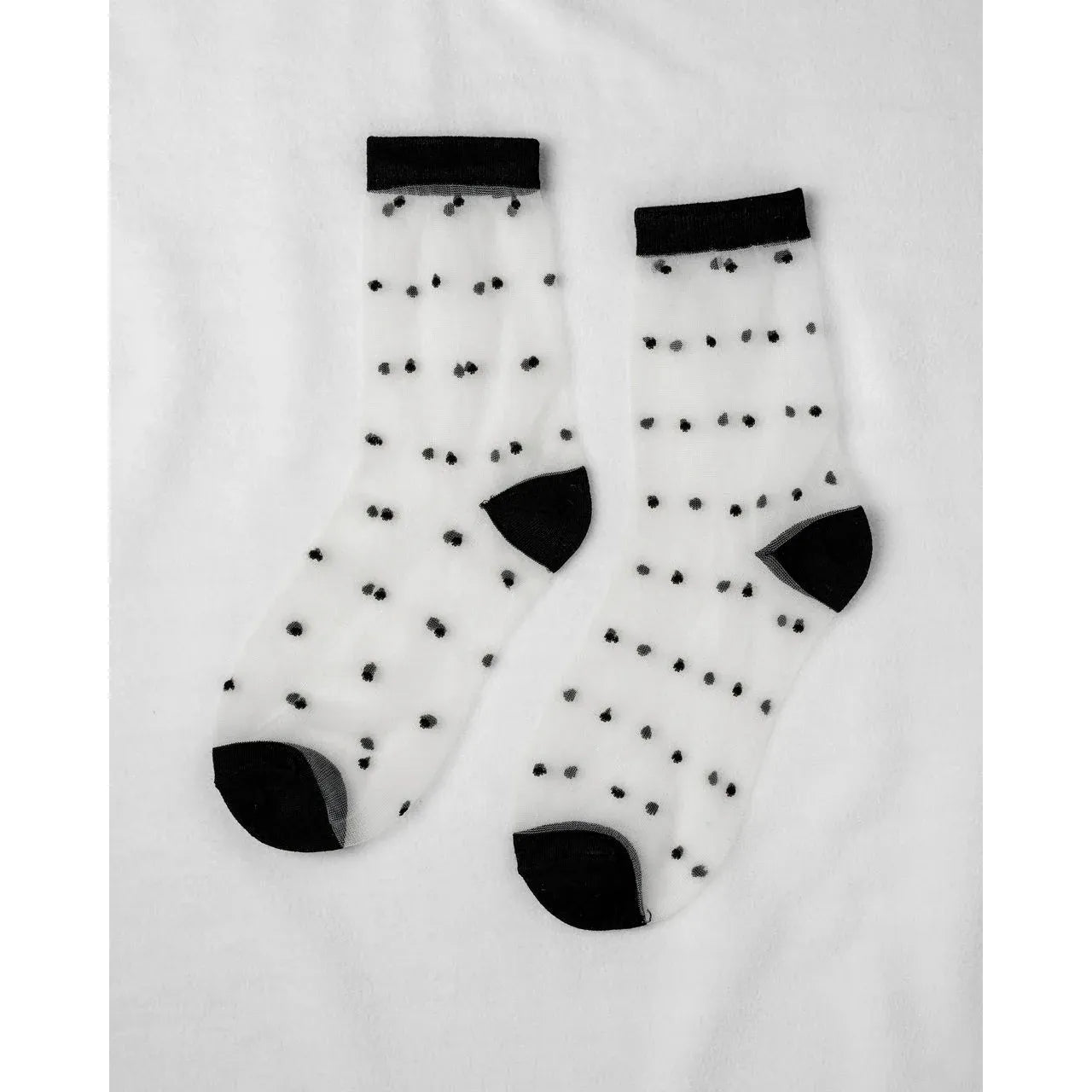 Unified - Sheer Dot Sock in Pepper