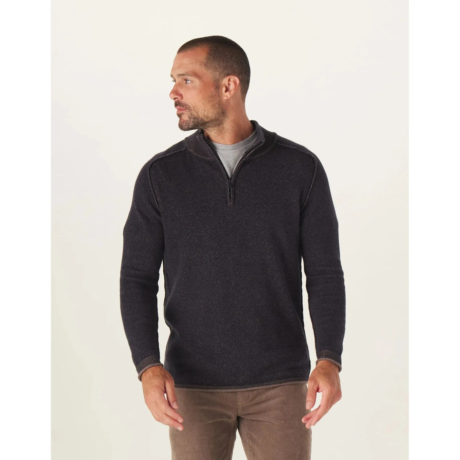 Normal Brand - Jimmy Quarter Zip in Navy