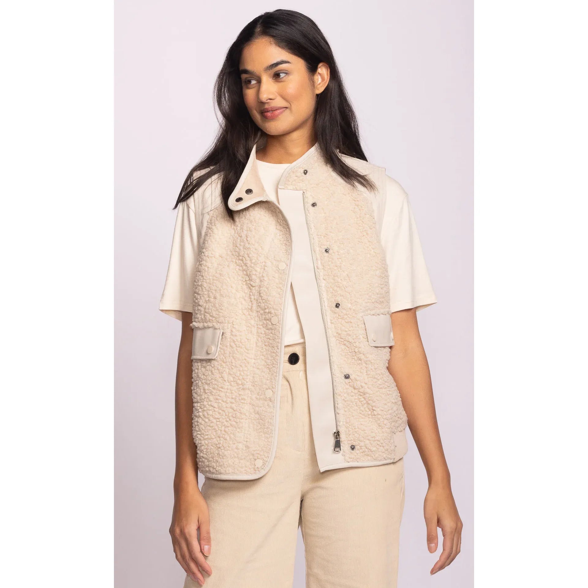 Pink Martini - Vincino Vest in Beige