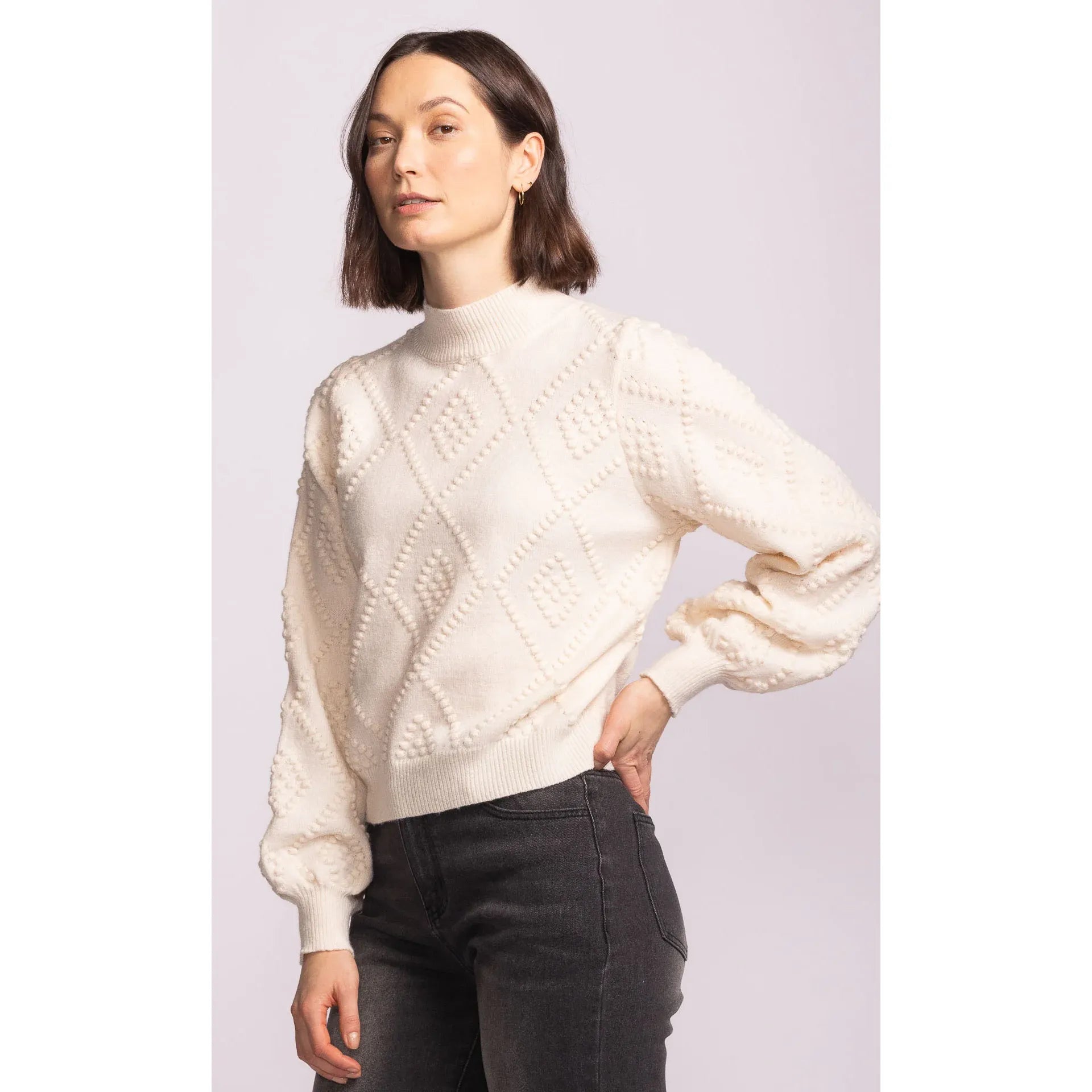 Pink Martini -  Marisa Sweater in Off White