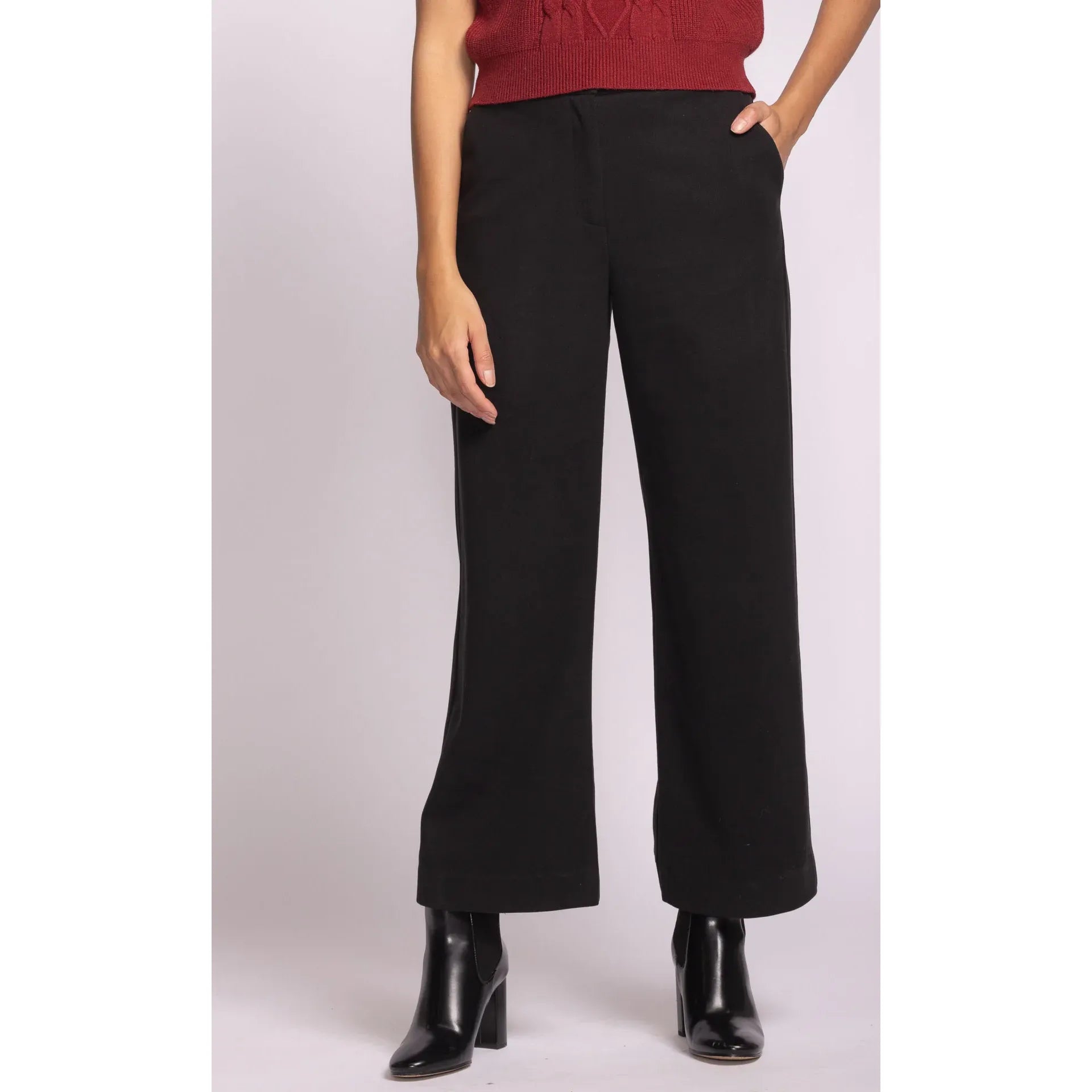 Pink Martini - Nadia Full Pants in Black