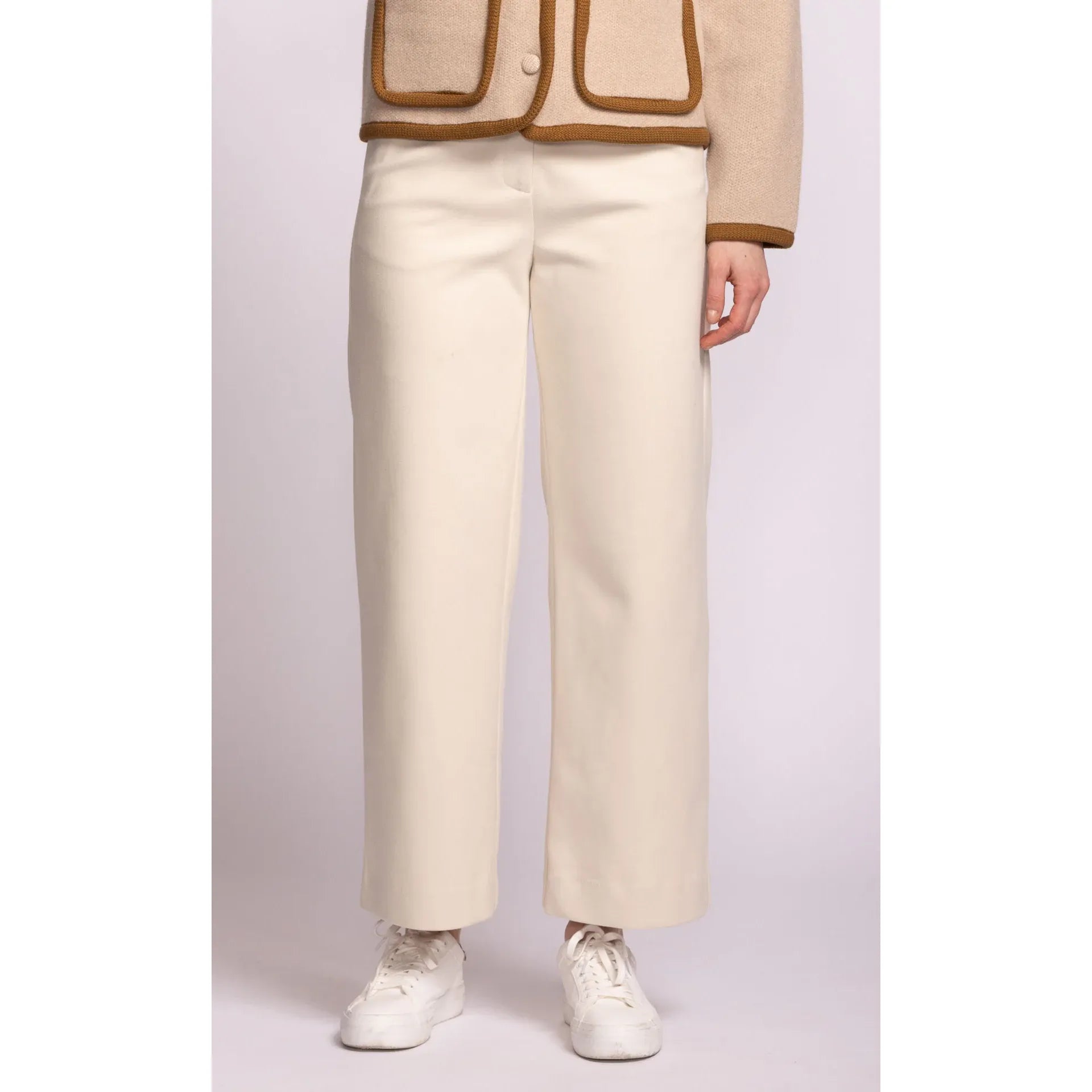 Pink Martini - Nadia Full Pants in Off White