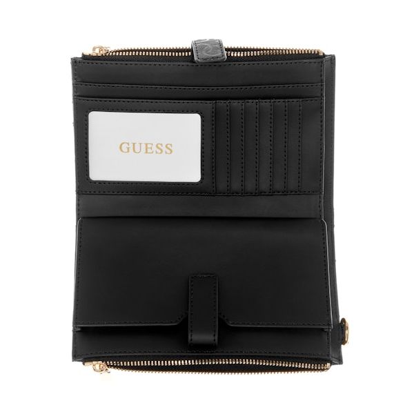 Guess - Valla Double-Zip Organizer Wallet in Black