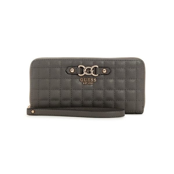 Guess - Nadira Large Zip Around Wallet in Slate