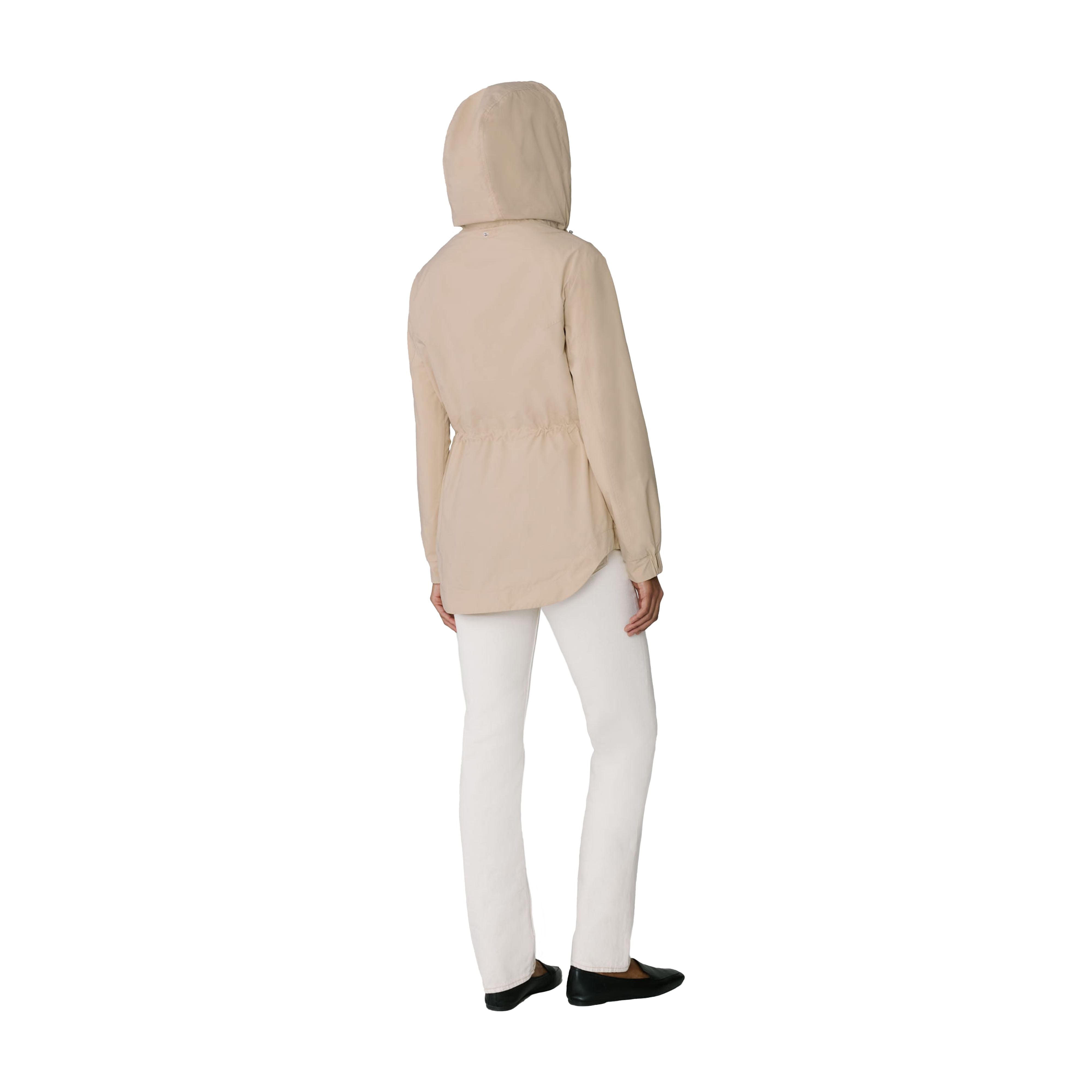 Soia & Kyo - RAVEN Straight-Fit Utility Jacket With Hood in Almond