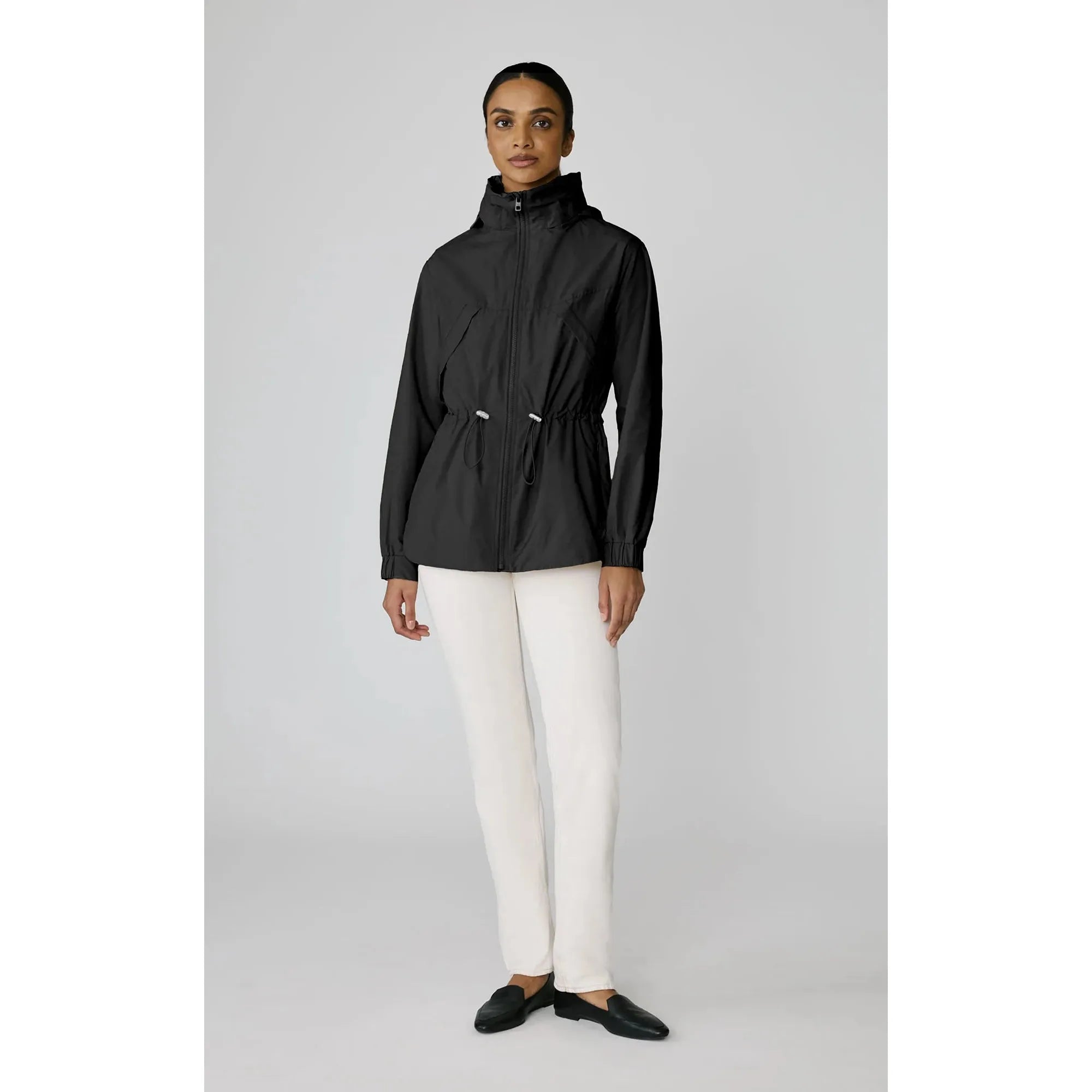 Soia & Kyo - RAVEN Straight-Fit Utility Jacket With Hood in Black