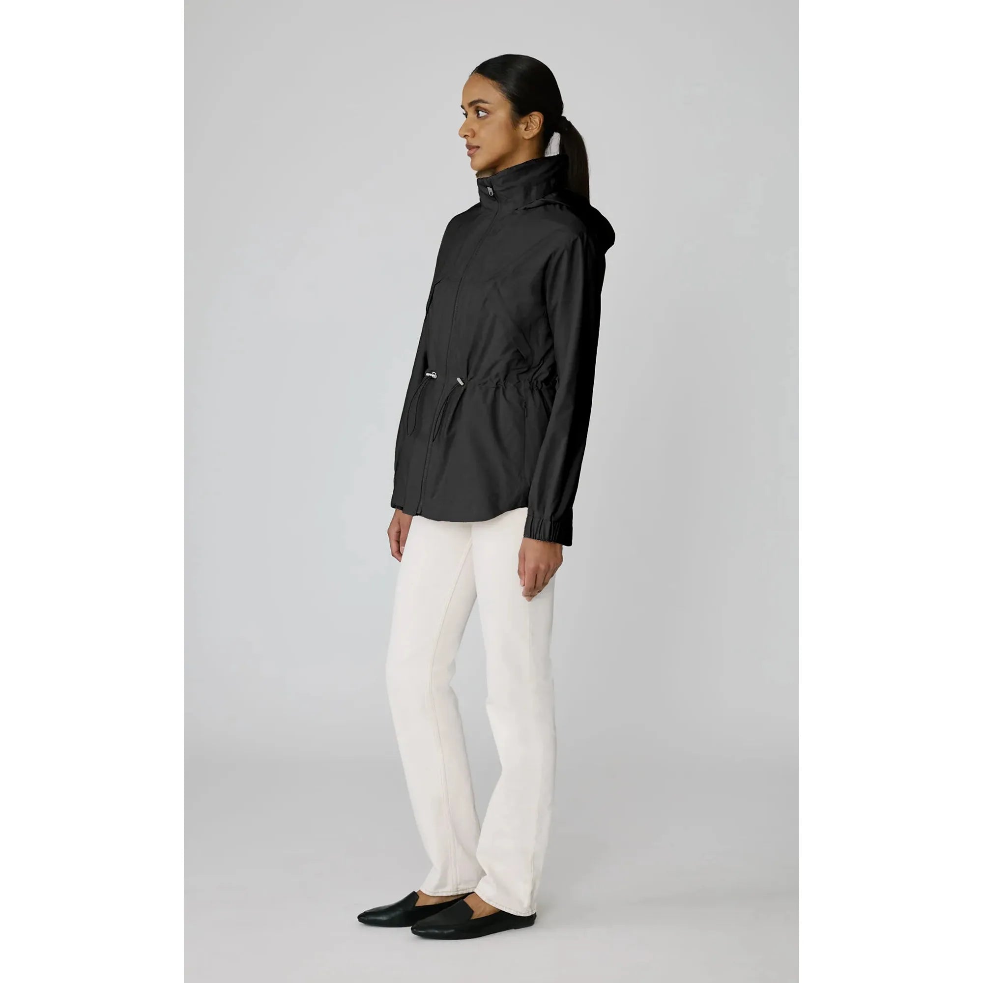 Soia & Kyo - RAVEN Straight-Fit Utility Jacket With Hood in Black