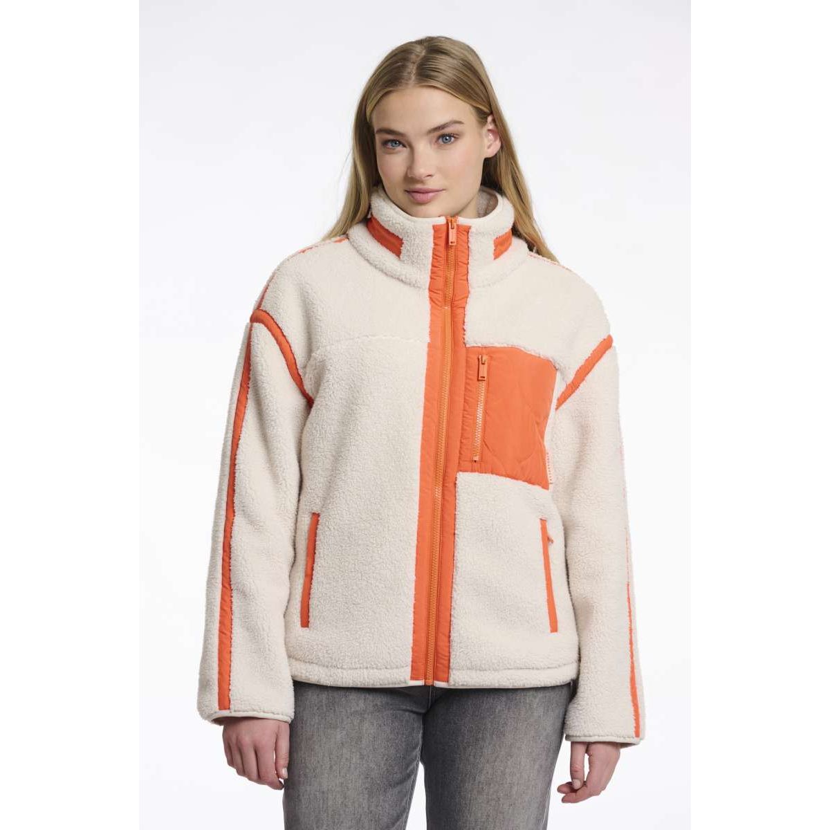 Rino & Pelle - Bisma Teddy Cropped Jacket in Birch Orange