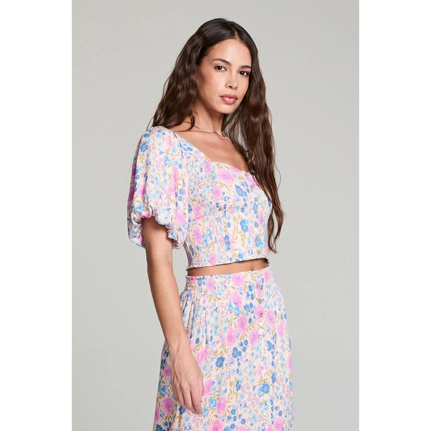 Saltwater Luxe -  Elysia Top in Pink Multi
