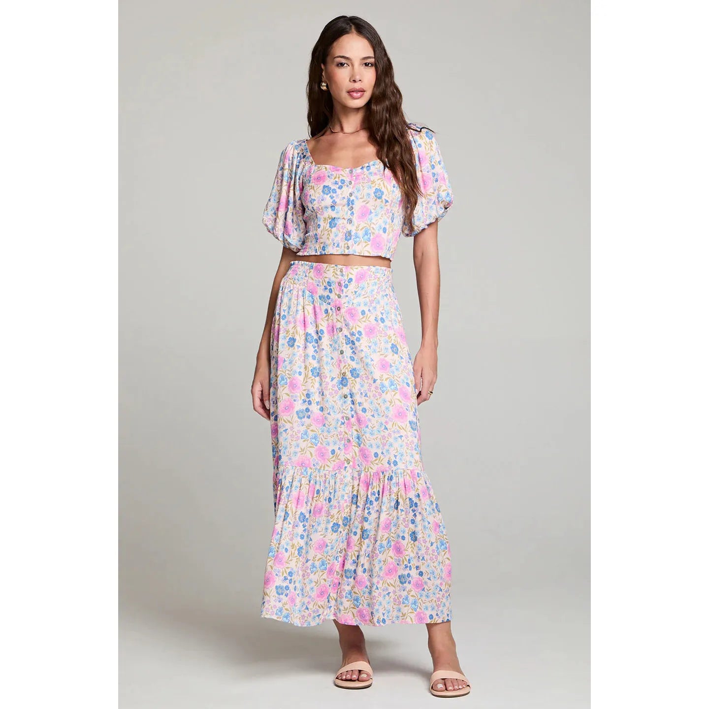 Saltwater Luxe - Dagny Skirt in Pink Multi