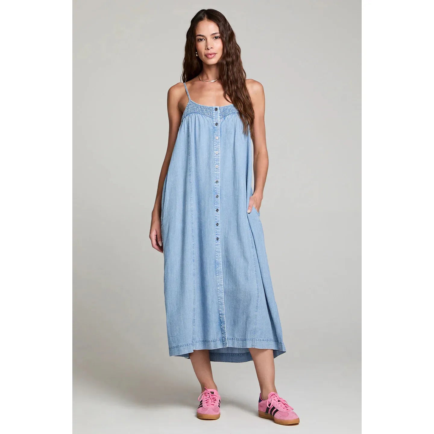 Saltwater Luxe - Matilda Dress in Blue Denim
