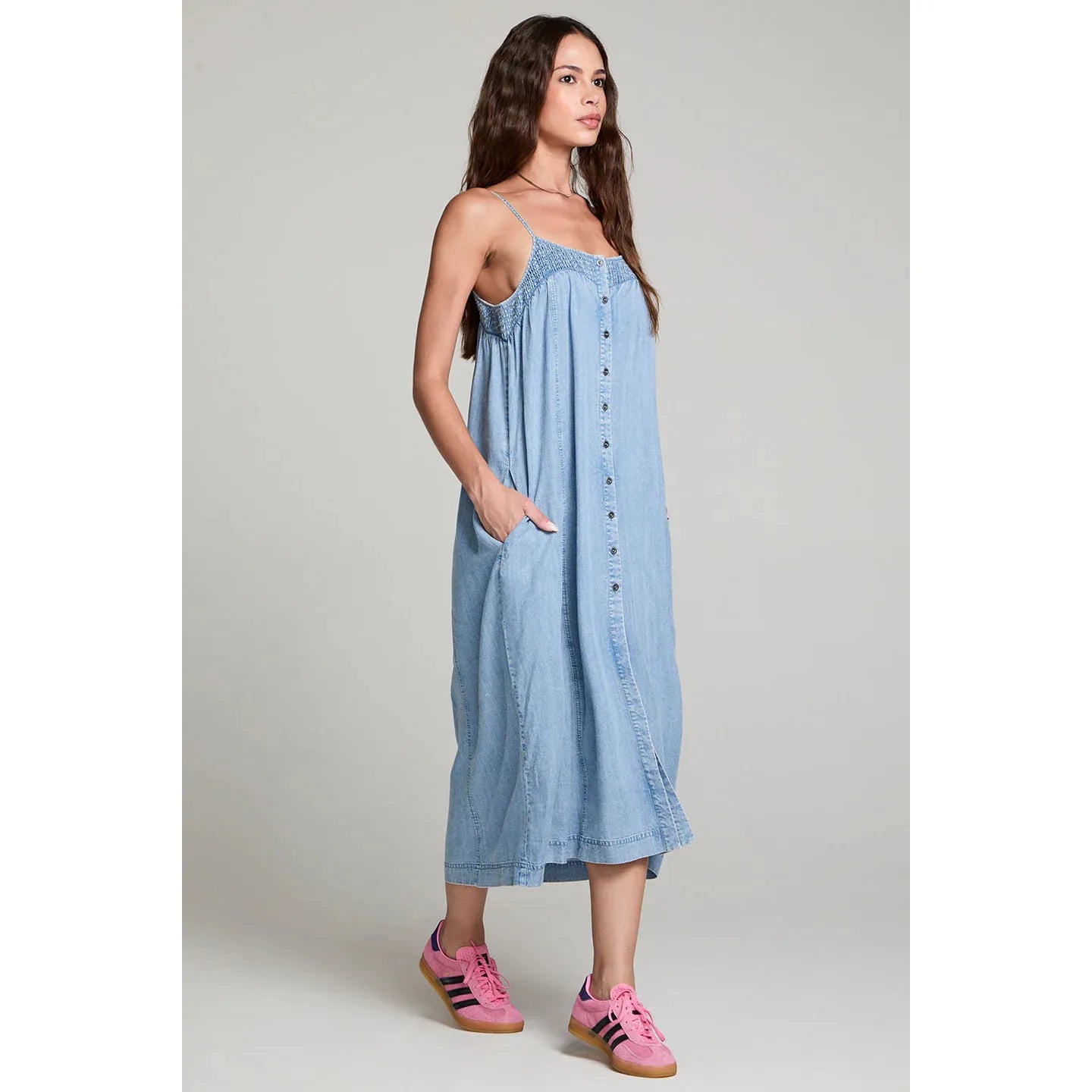 Saltwater Luxe - Matilda Dress in Blue Denim