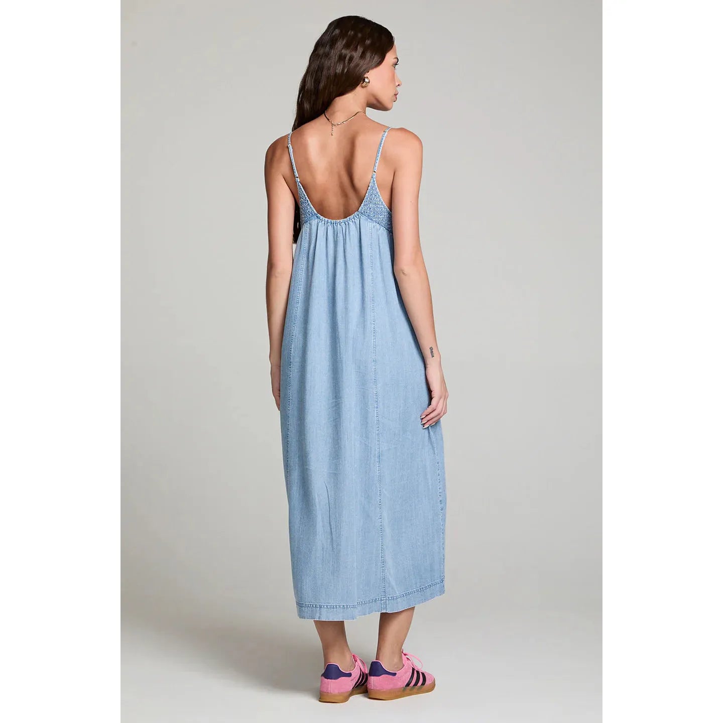 Saltwater Luxe - Matilda Dress in Blue Denim
