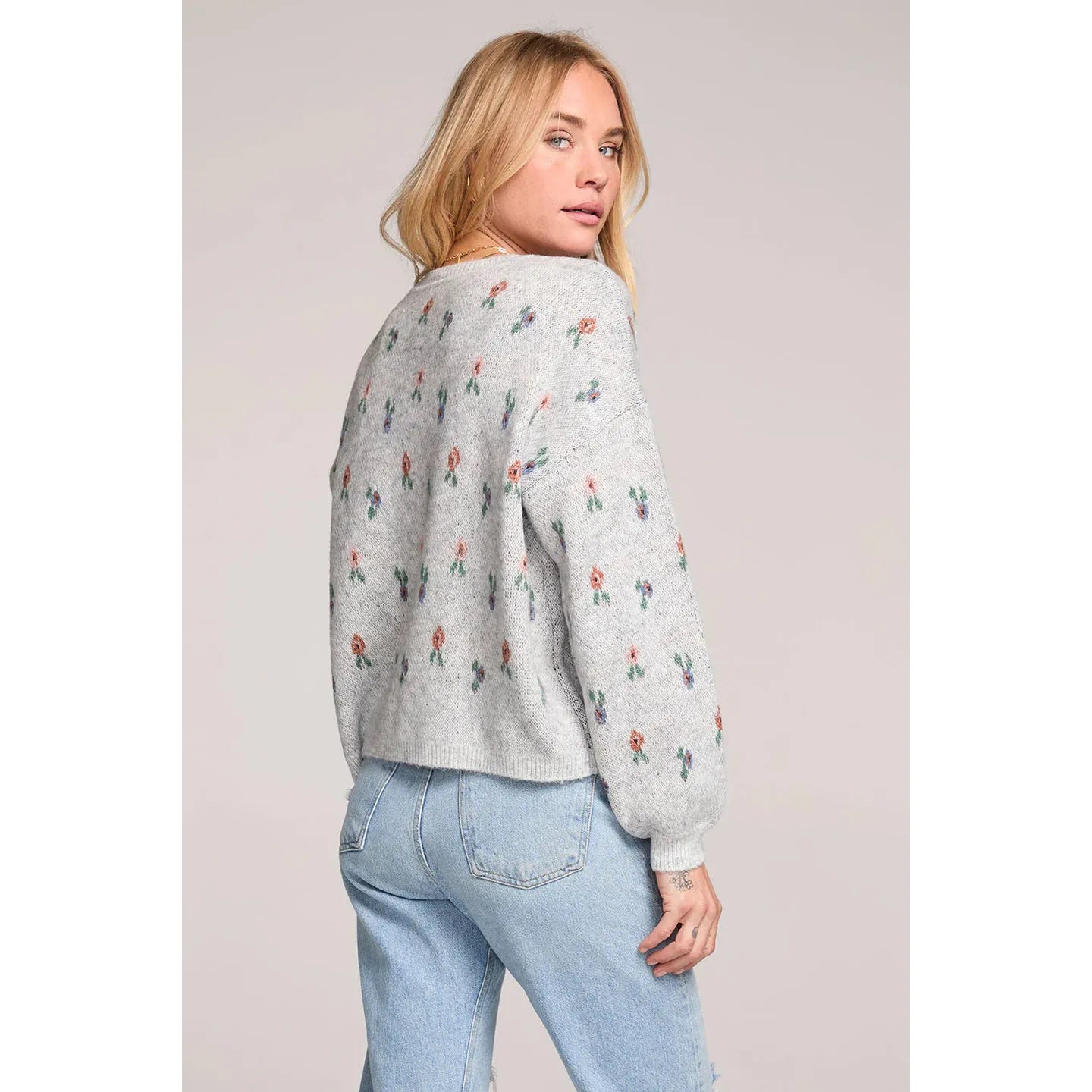 Saltwater Luxe - Annika Sweater in Heather Grey