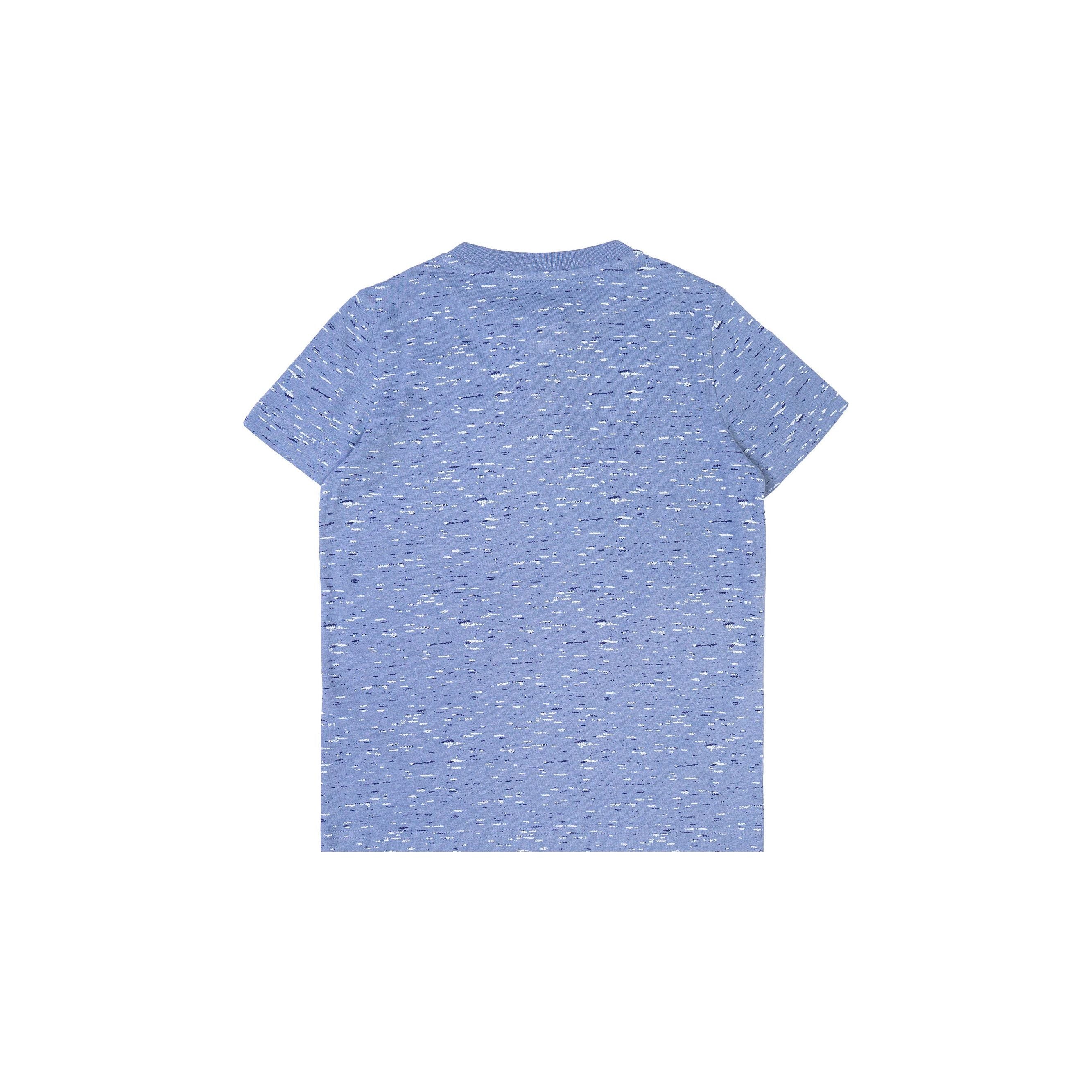 Silver Jeans - Boys Henley in Heather Blue