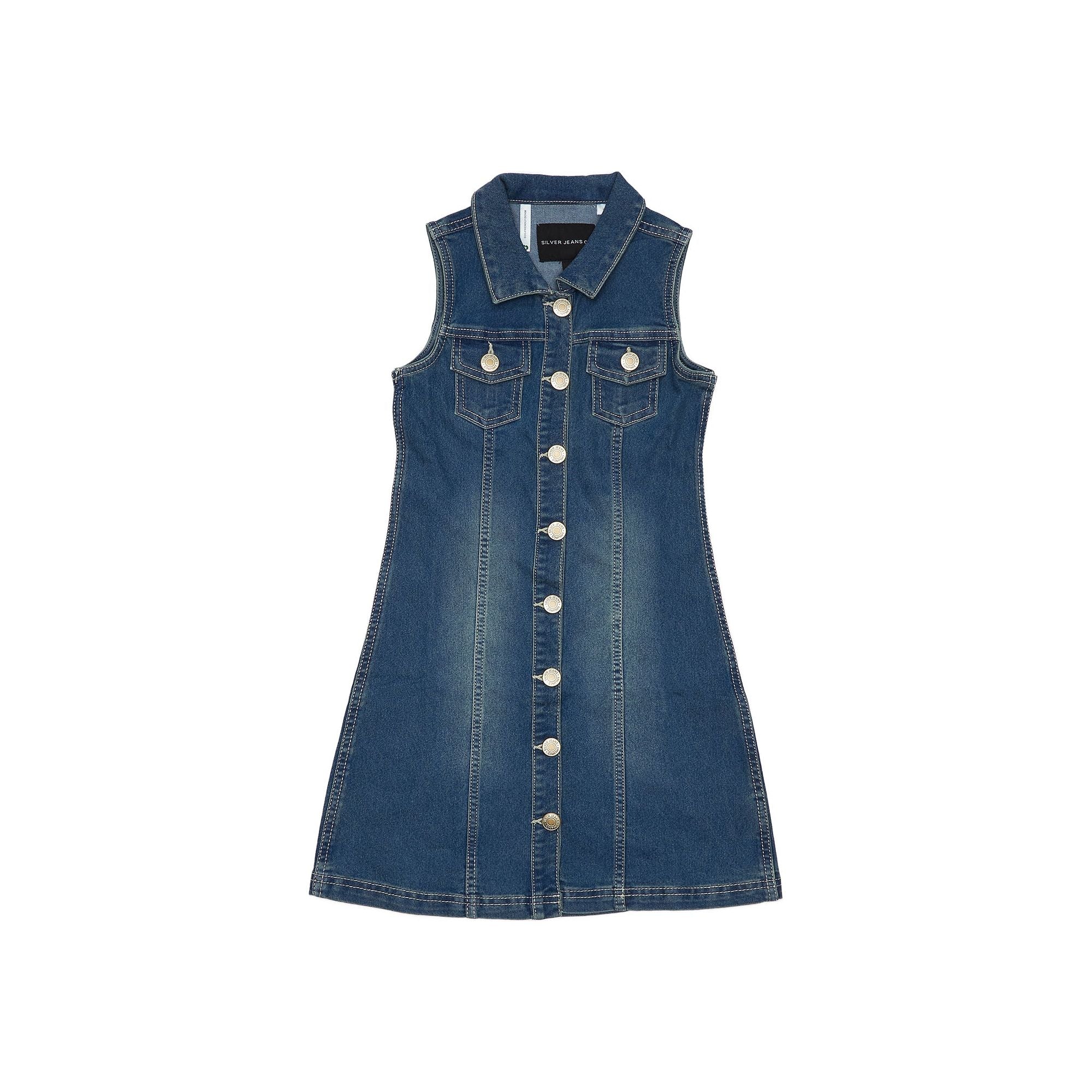 Silver Jeans - Girls Sleeveless Denim Dress