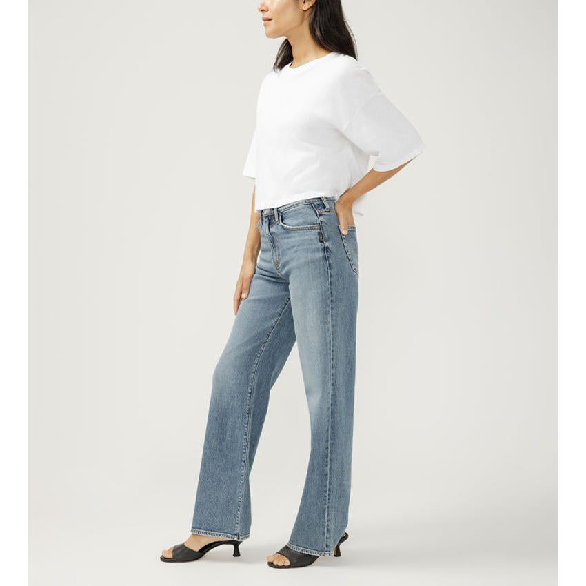 Silver - Highly Desirable High Rise Trouser in L28918ADM219