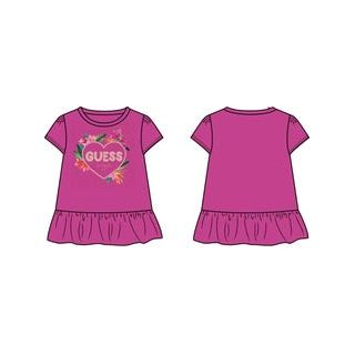 Guess - Toddler Girls T-Shirt in Pink Burst
