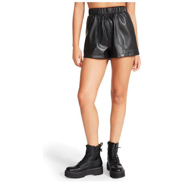 Steve Madden - Faux the Record Short in Black